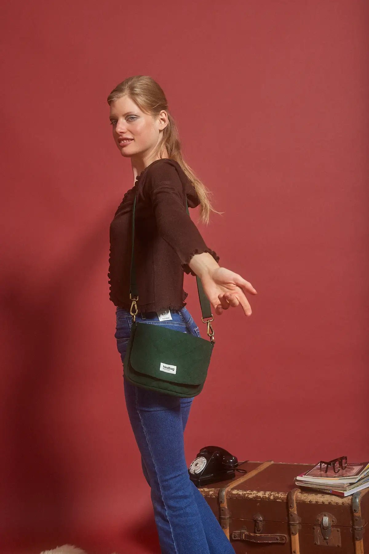 Cotton handbag HINDBAG Green