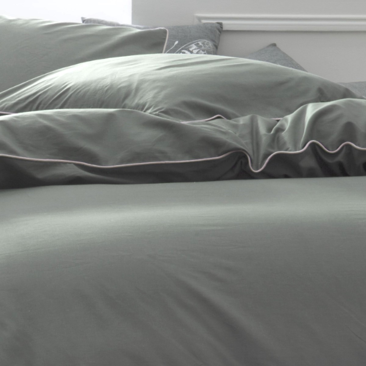 Cotton bedding set TODAY LINGE DE MAISON Green