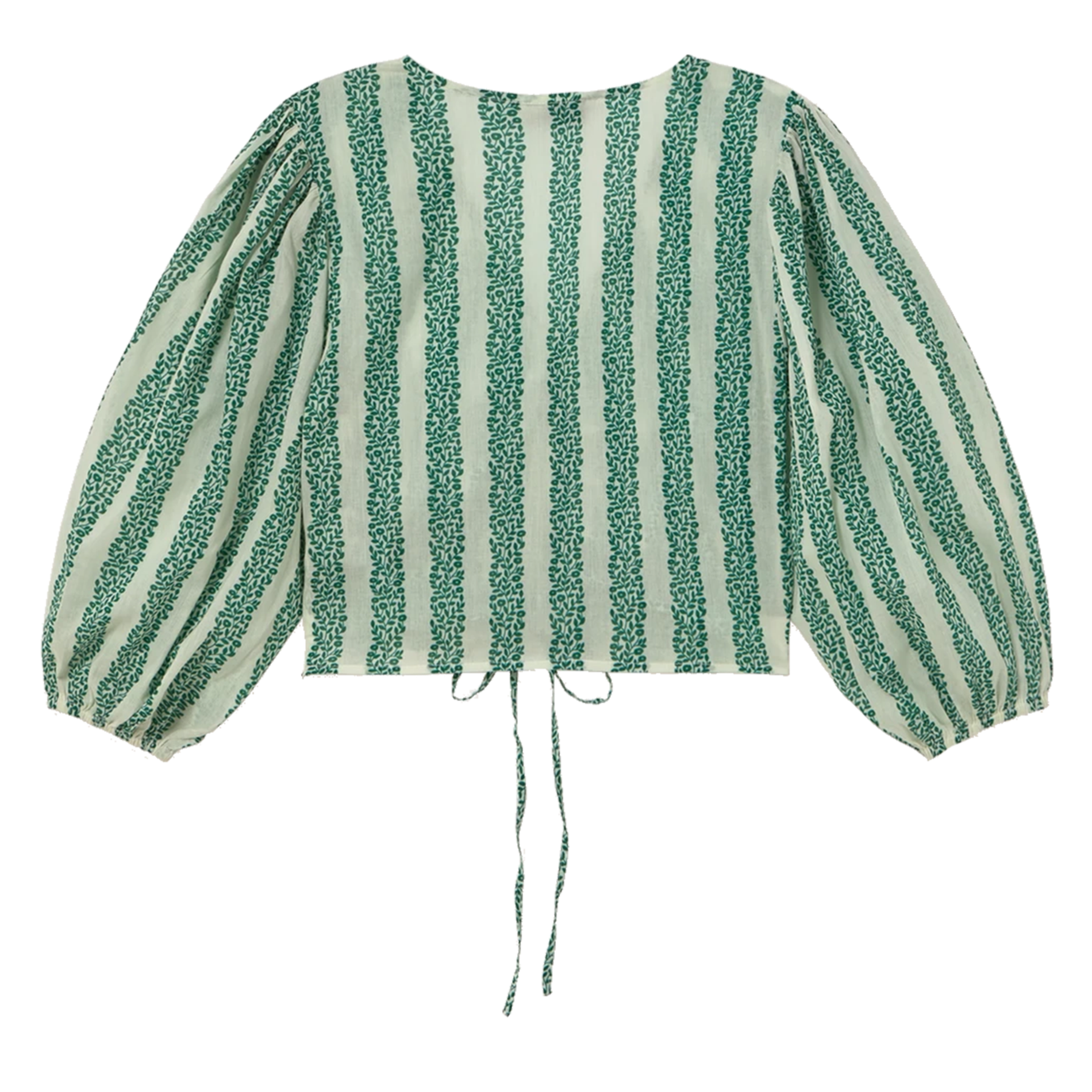 Straight V-neck cotton top THE TINY BIG SISTER Beige