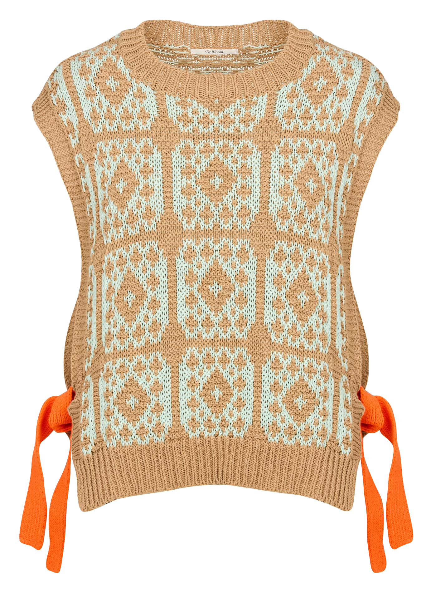 Pull col rond en coton GUSTO Beige