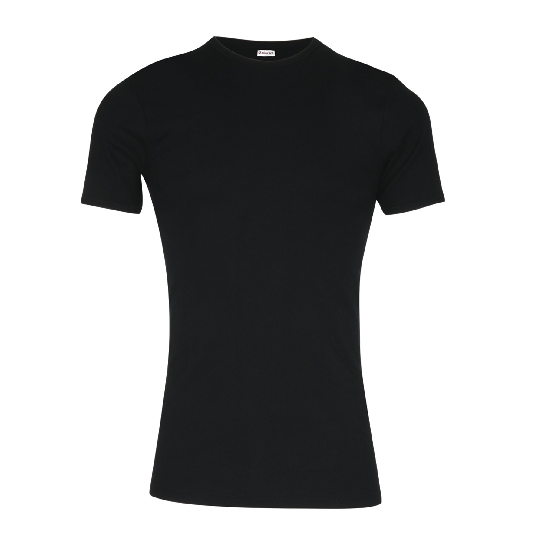 Round neck premium pure cotton T-shirt by Eminence Black