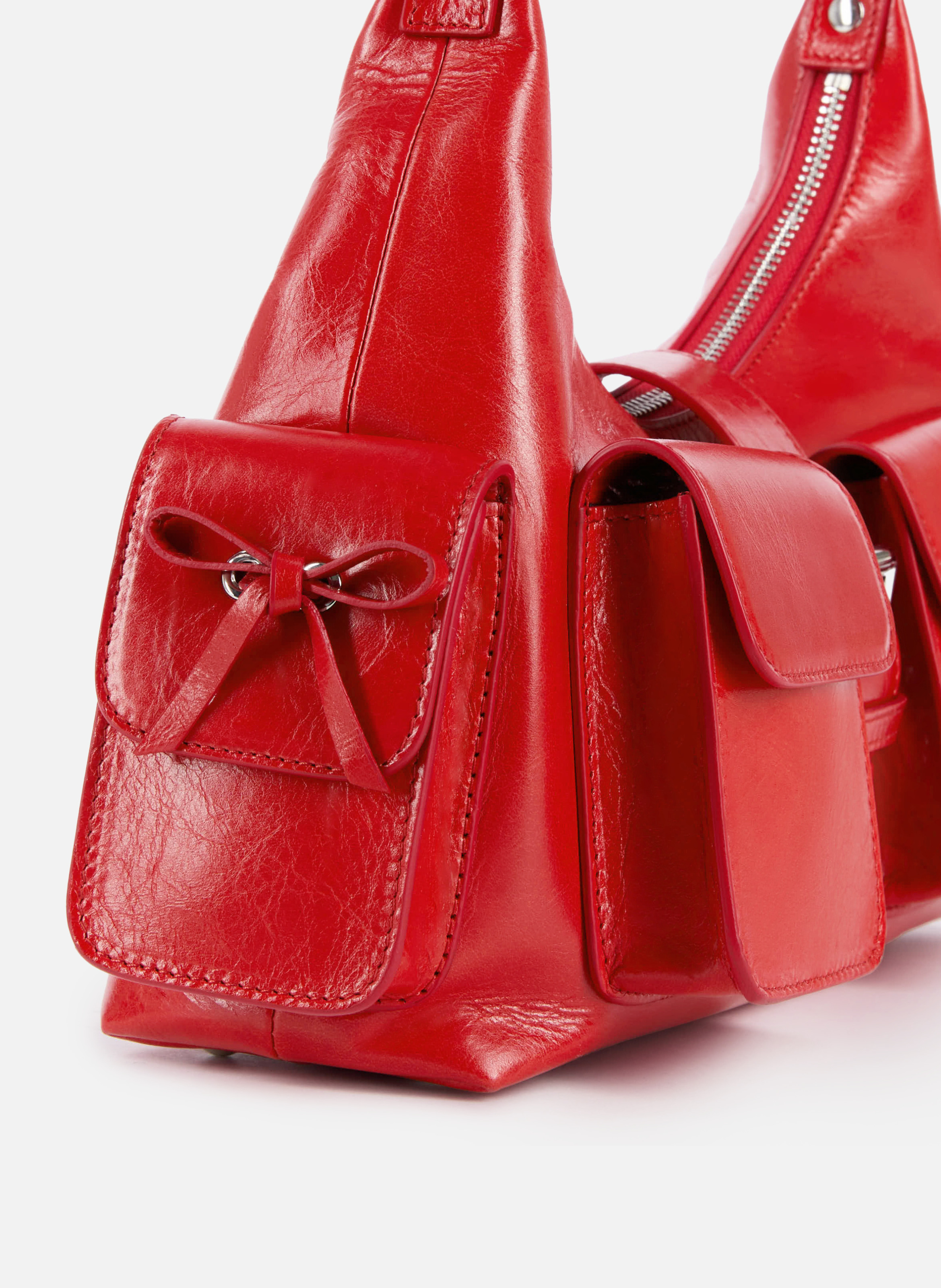Sac amelia en cuir craquelé THE KOOPLES Rouge