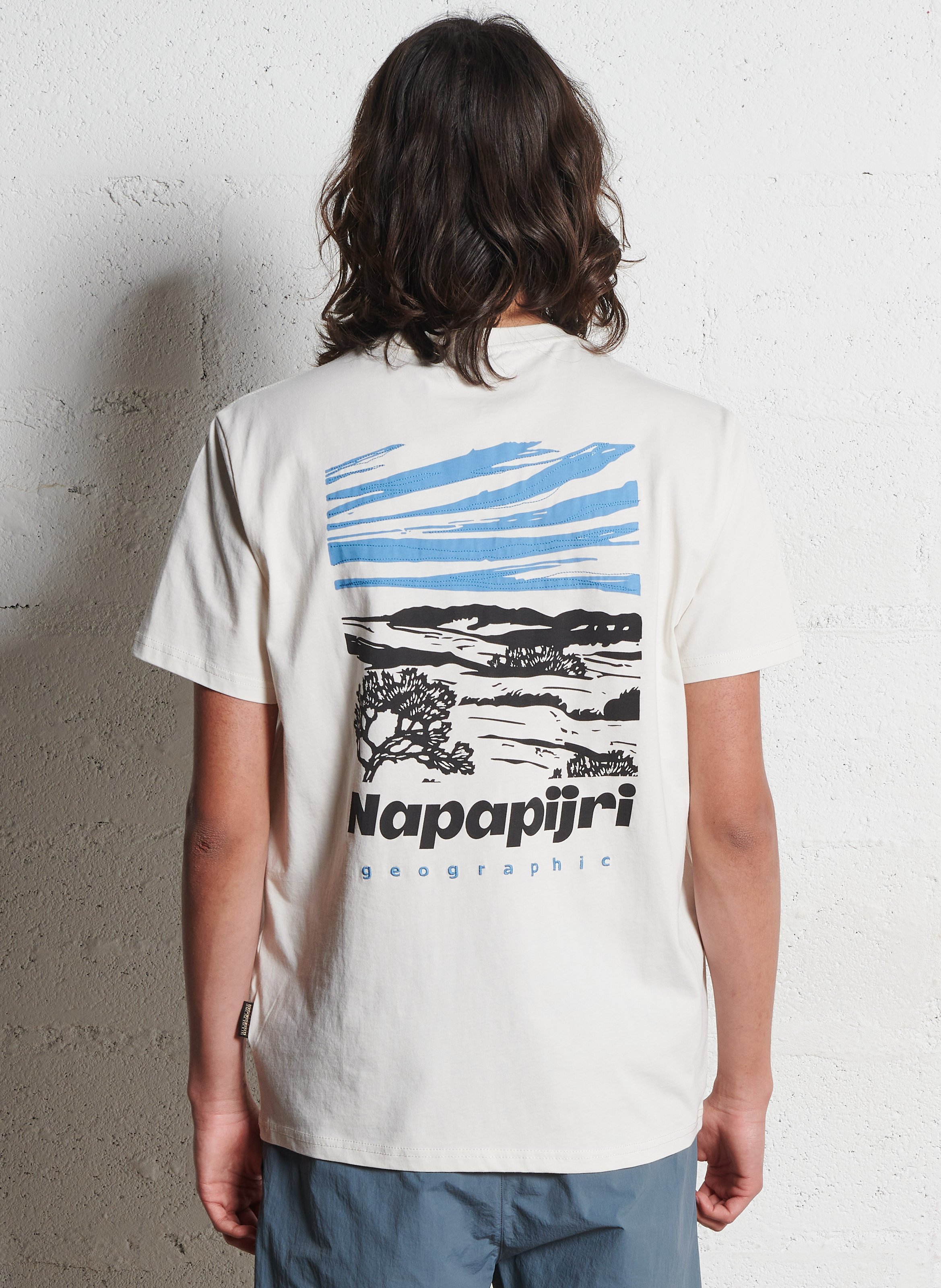 Gerade geschnittenes T-Shirt aus Baumwolle NAPAPIJRI Weiss