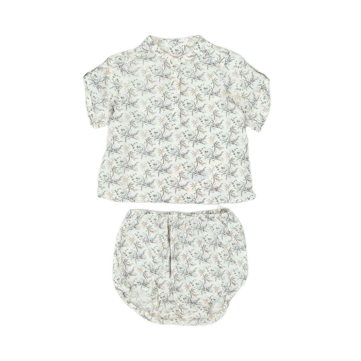 White Baby Set - 12 months BONPOINT - Seconde Main White