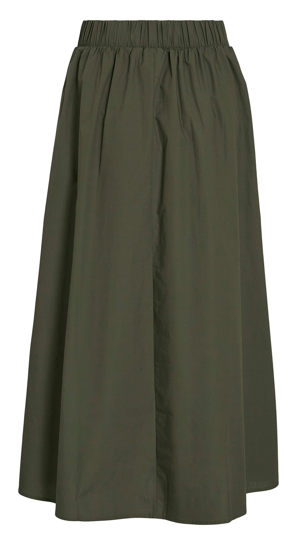 Jupe midi en coton bio VILA Vert