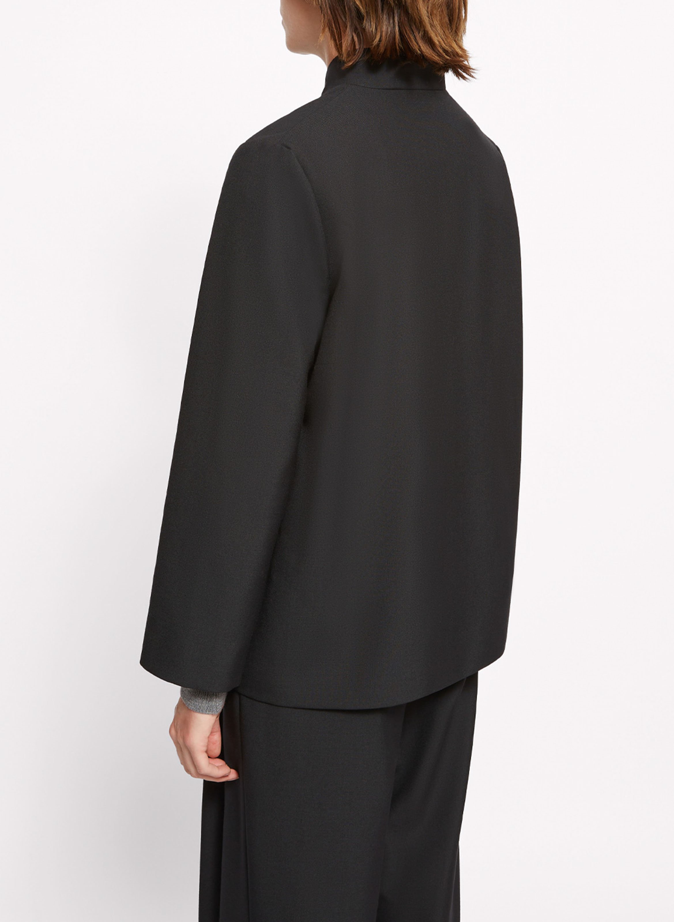 Blouson ample uni à boutons ROSEANNA Noir