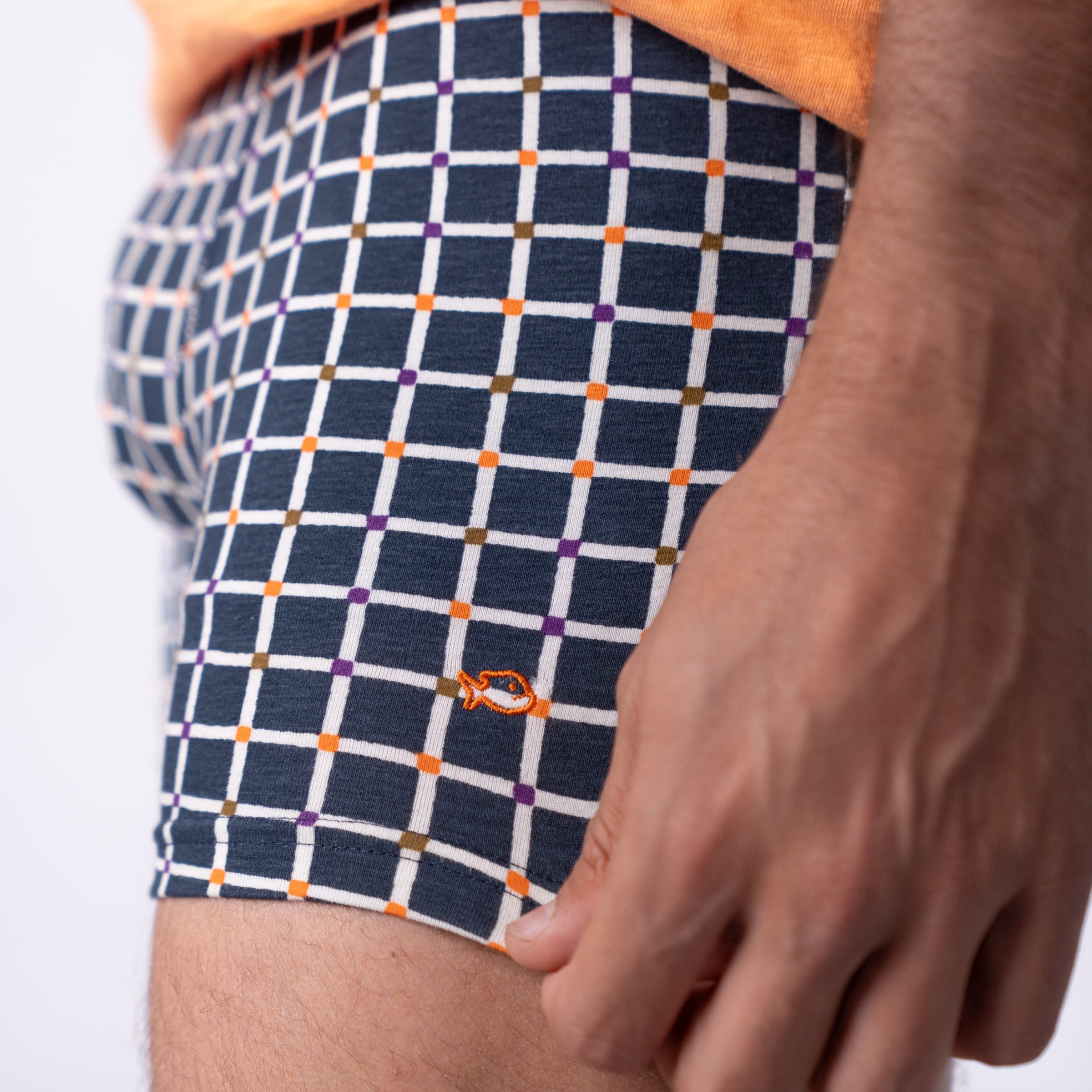 Organic cotton boxers BILLYBELT Blue