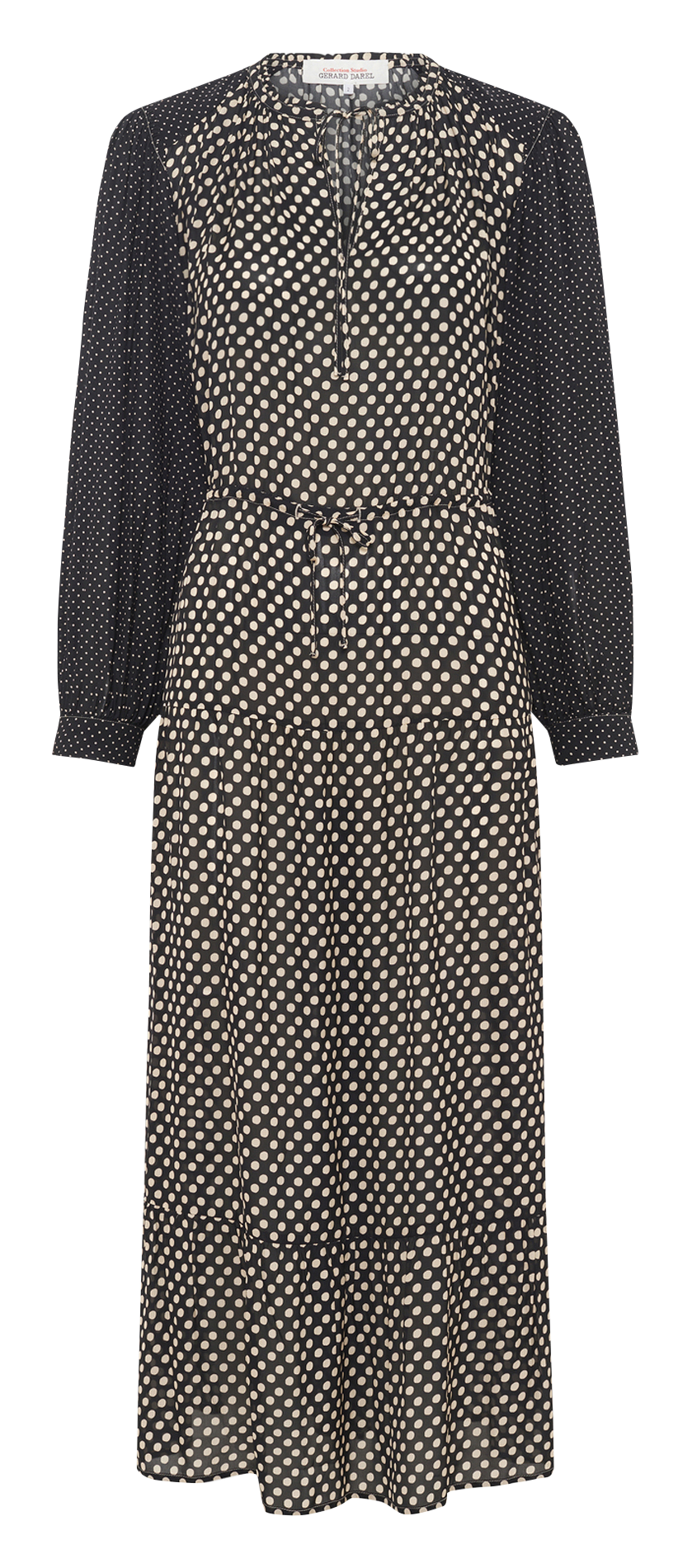 Lange jurk met print GERARD DAREL Zwart