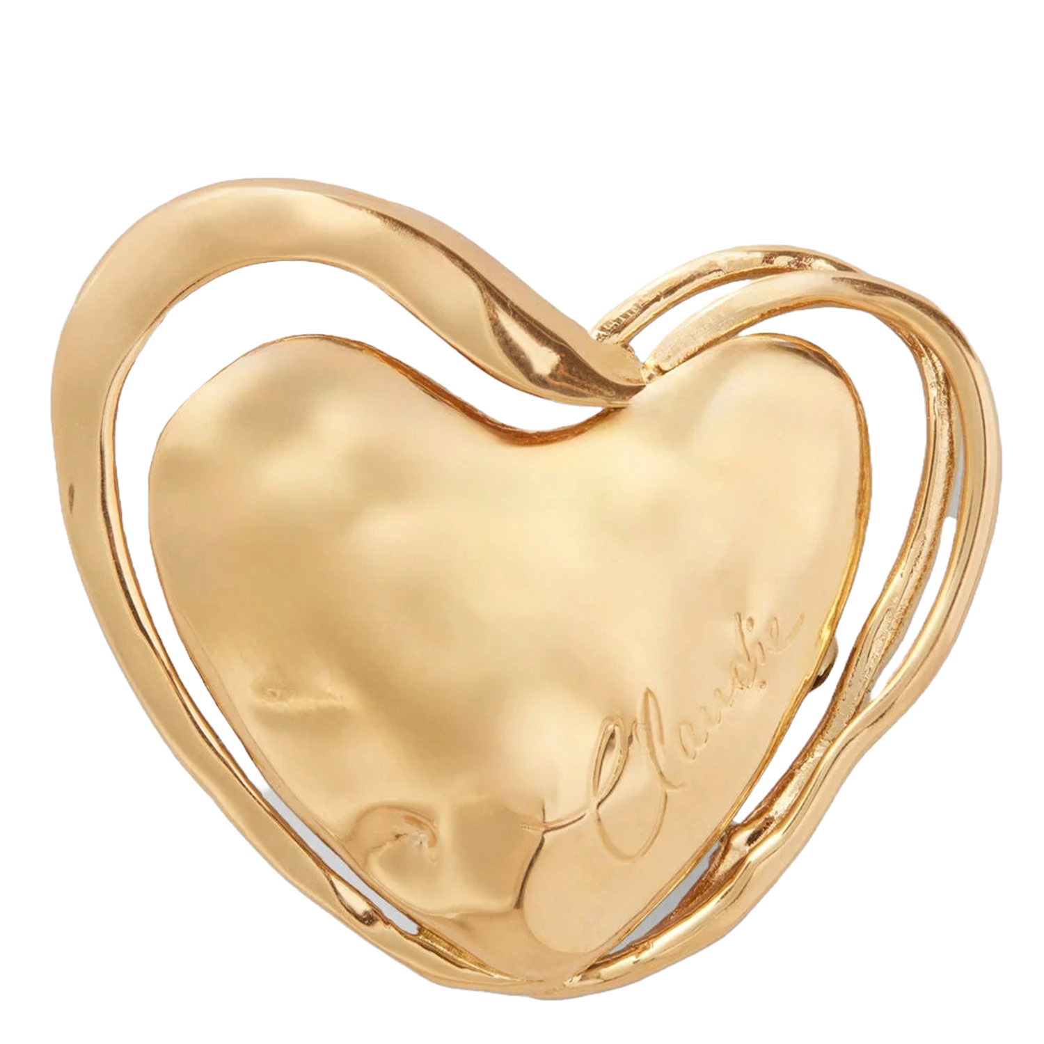 Broche en acier CLAUDIE PIERLOT Doré