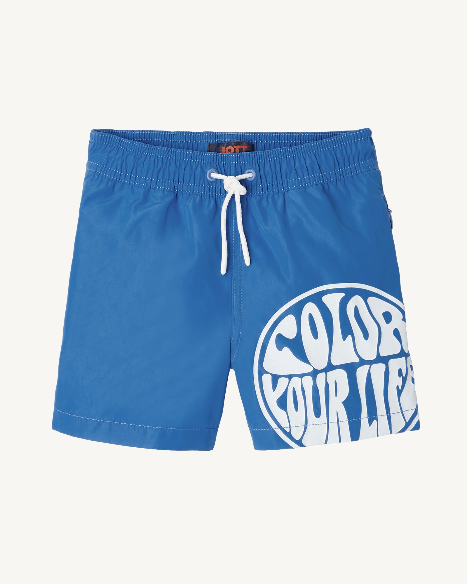Child swim shorts in blackcurrant JOTT Blue