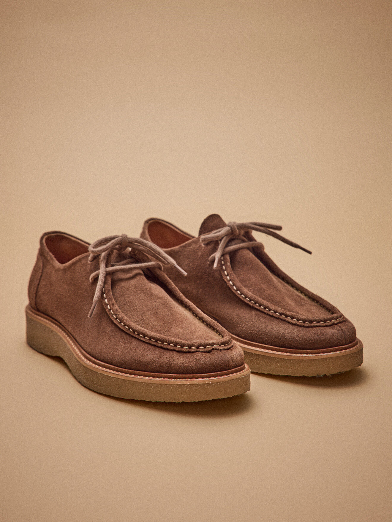 Leather lace-up derbies CYRILLUS Brown