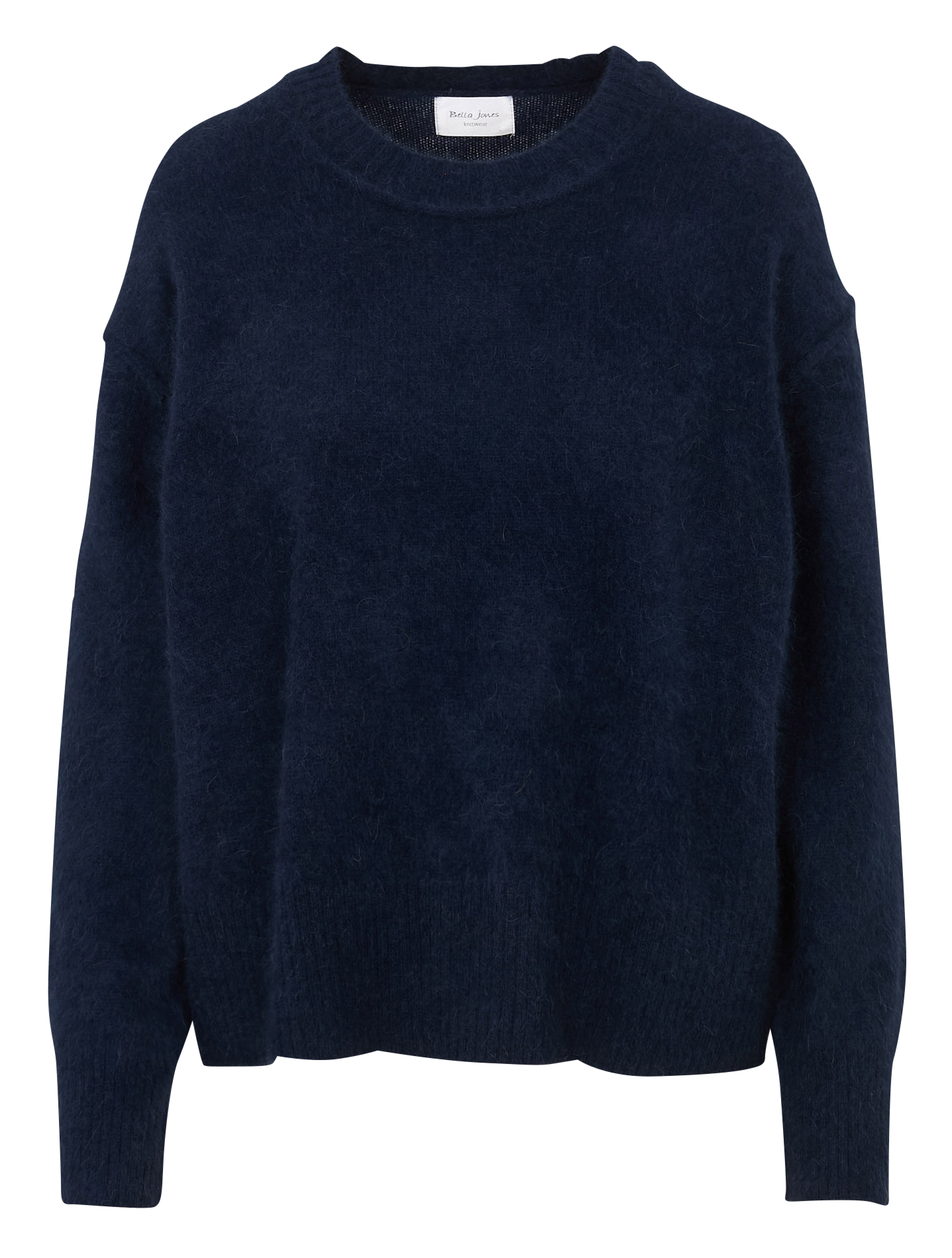 Abidjan wool round-neck sweater BELLA JONES Blue