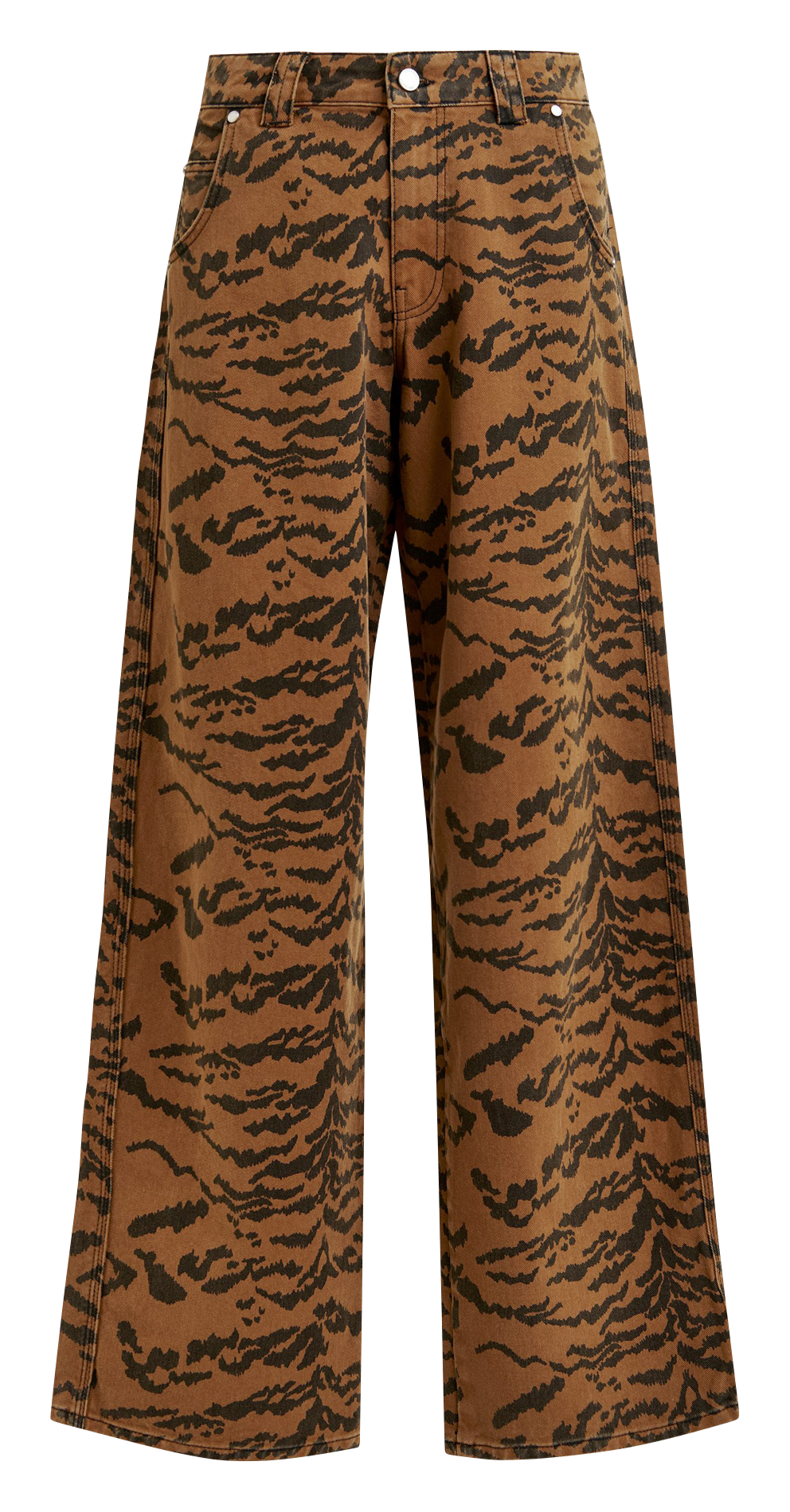Pantalon large en coton ESSENTIEL ANTWERP Marron