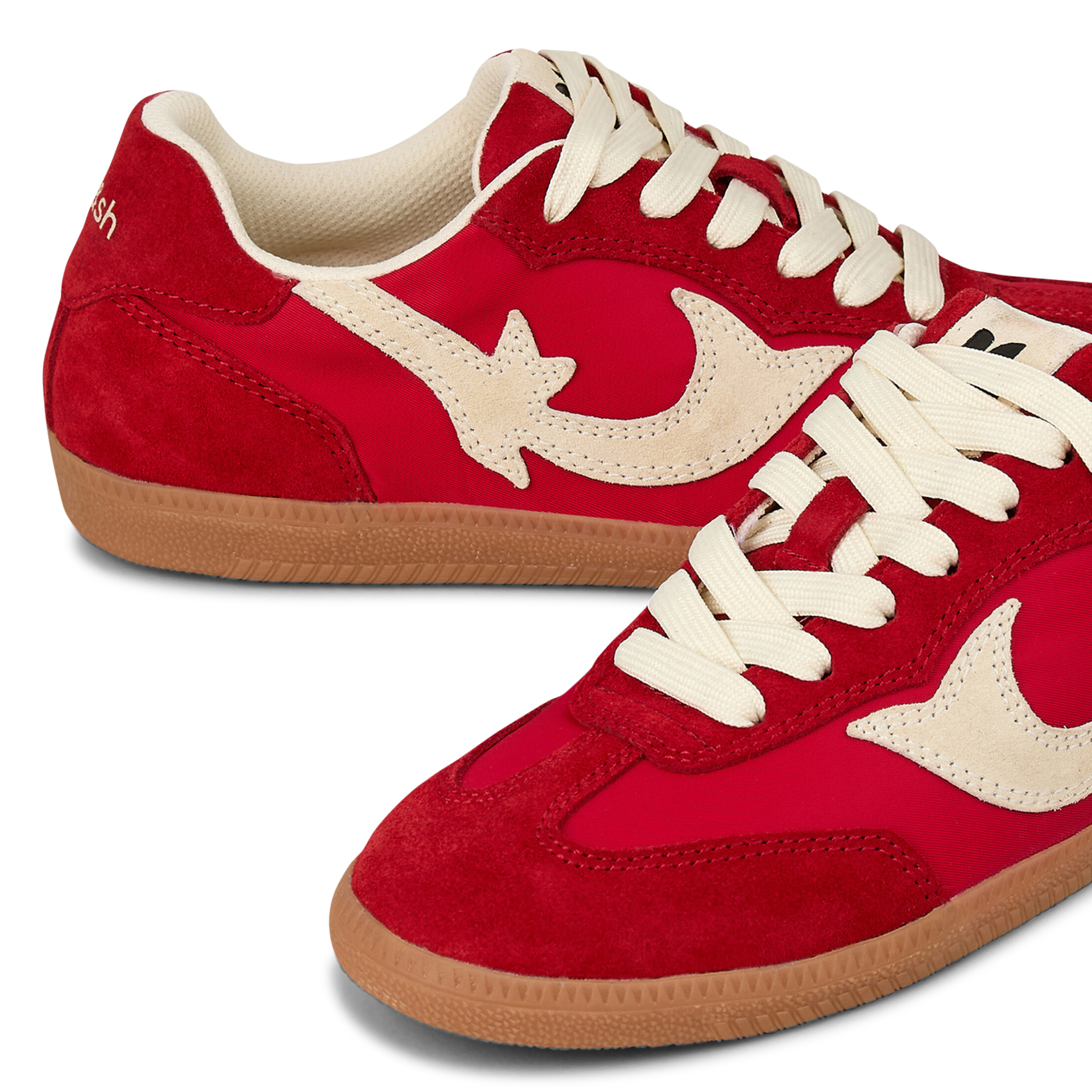 Baskets basses en cuir BA&SH Rouge