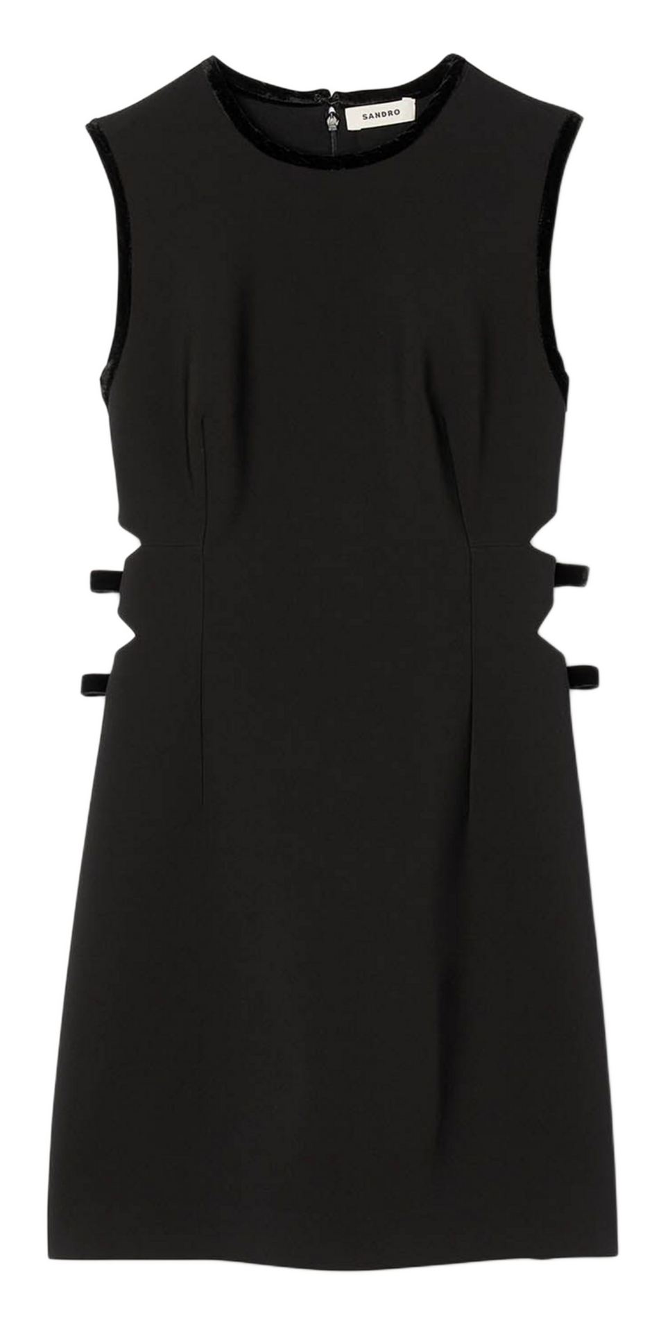 Robe courte col rond SANDRO Noir