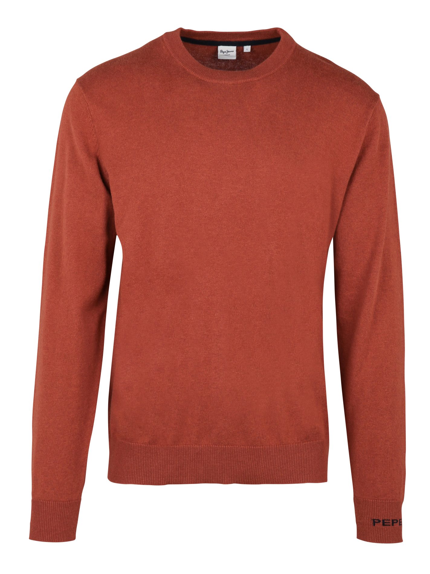 Round neck straight fit sweater in cotton and cashmere PEPE JEANS Red