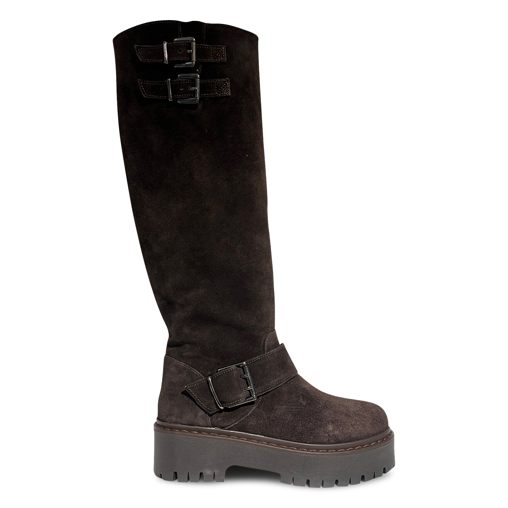 Suede boots JONAK Brown