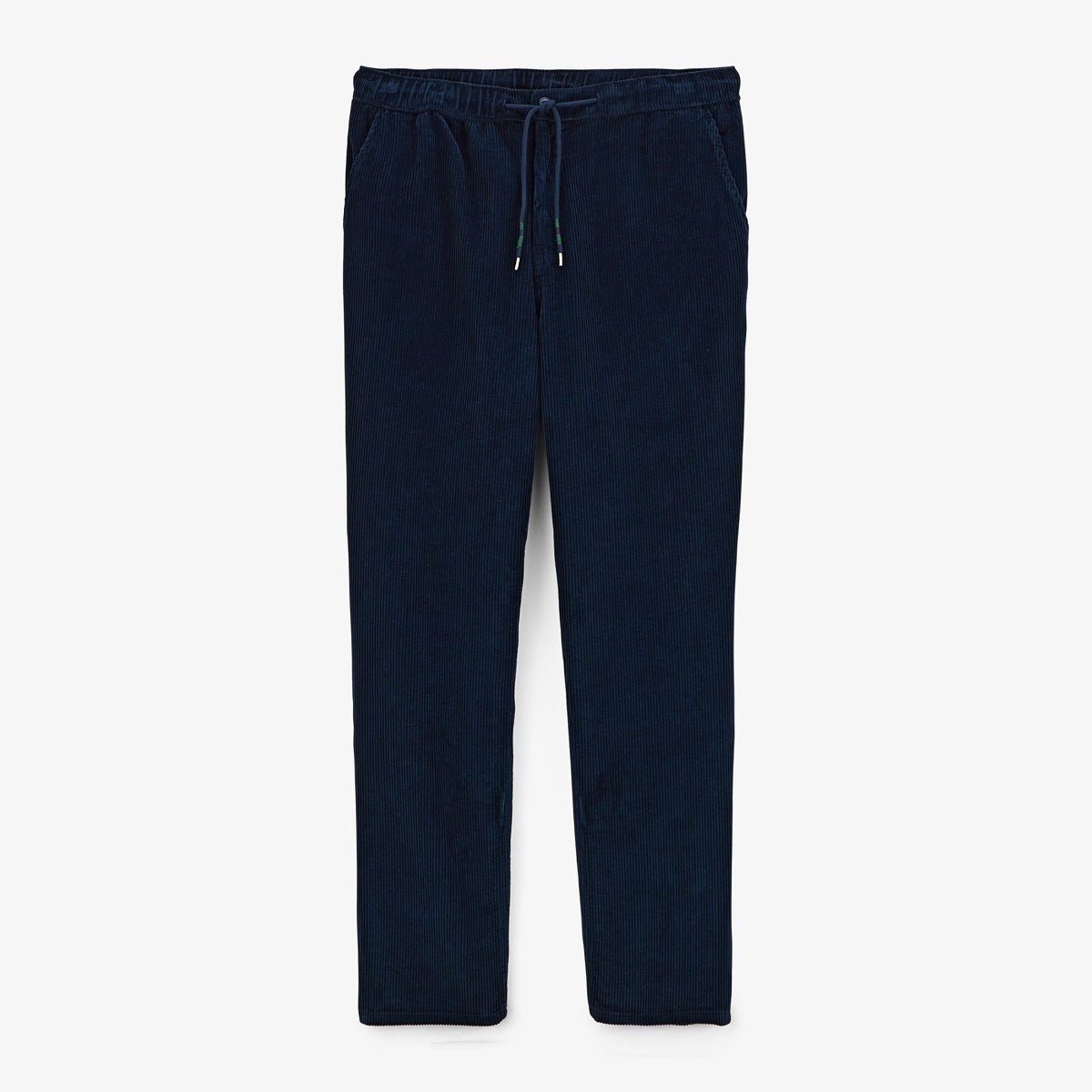 Straight leg pants with elastic waistband SERGE BLANCO Blue