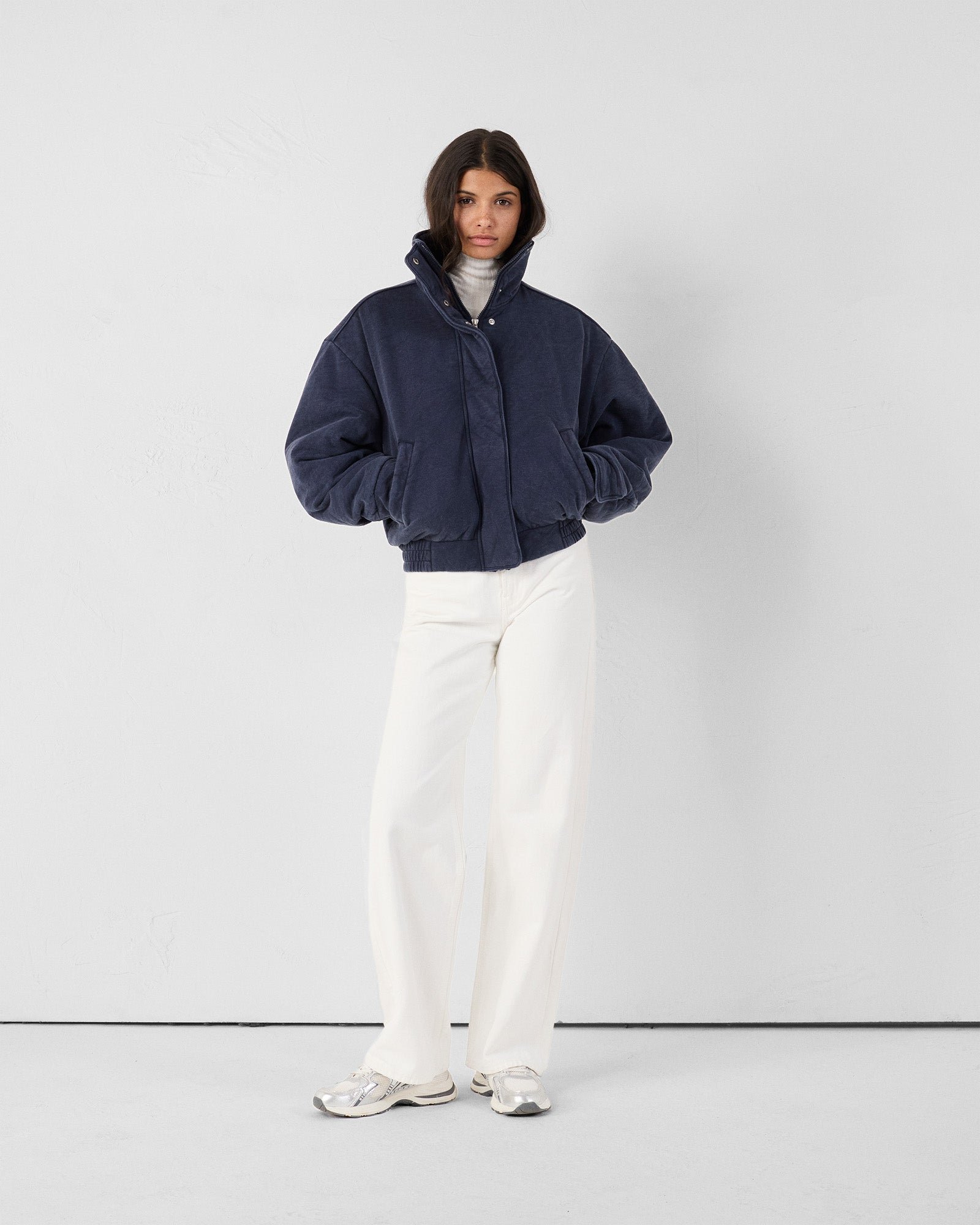 Dory jersey bomber jacket JOTT Blue