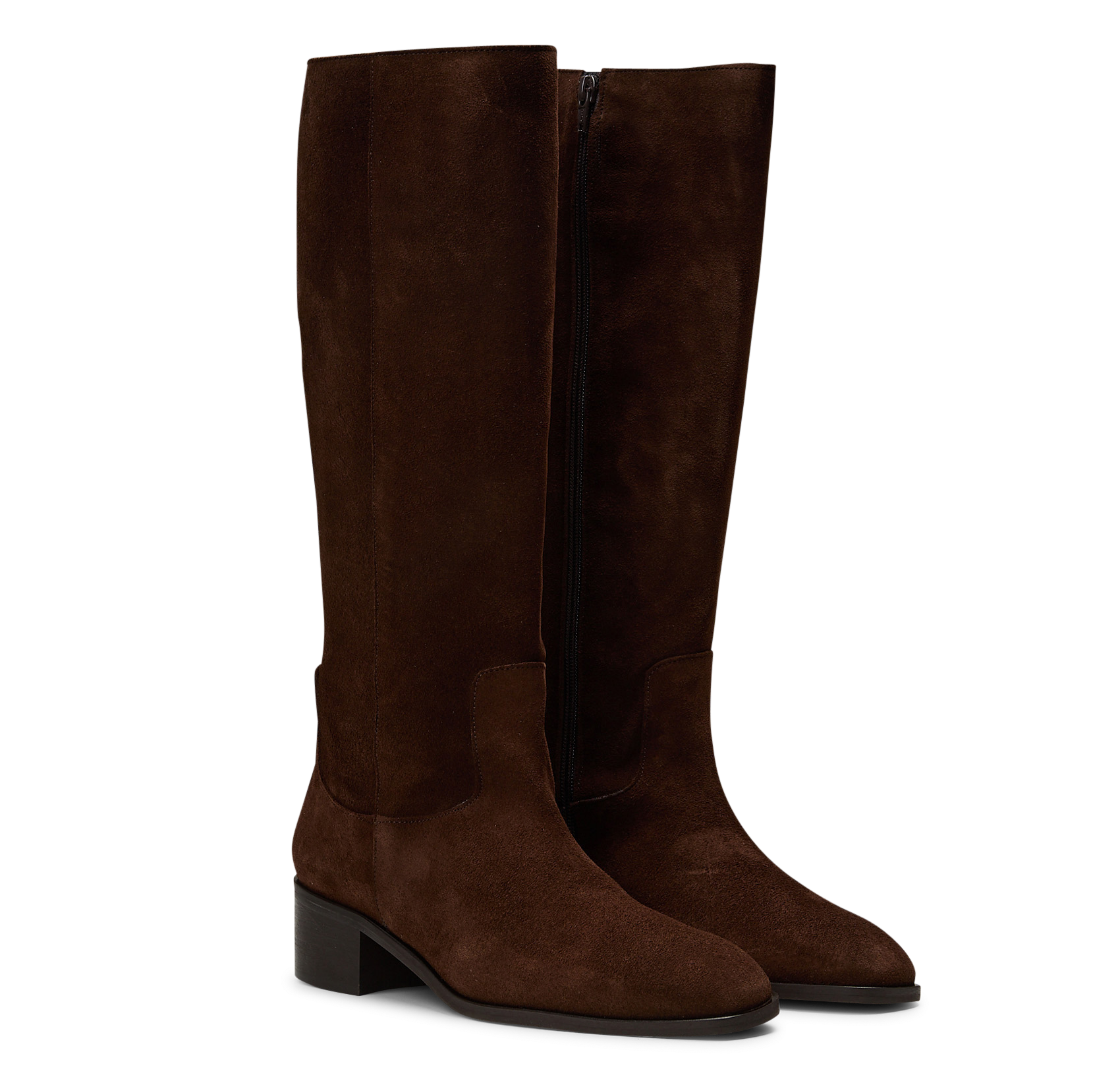 Bottes mi hautes en cuir suédé JB MARTIN Marron