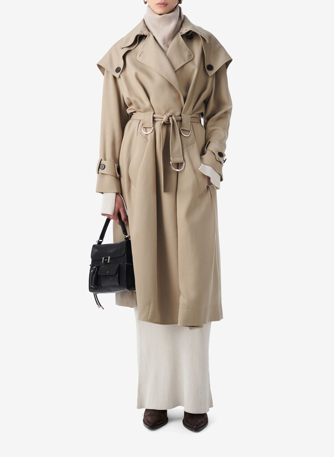 Trench mi-long IRO Beige