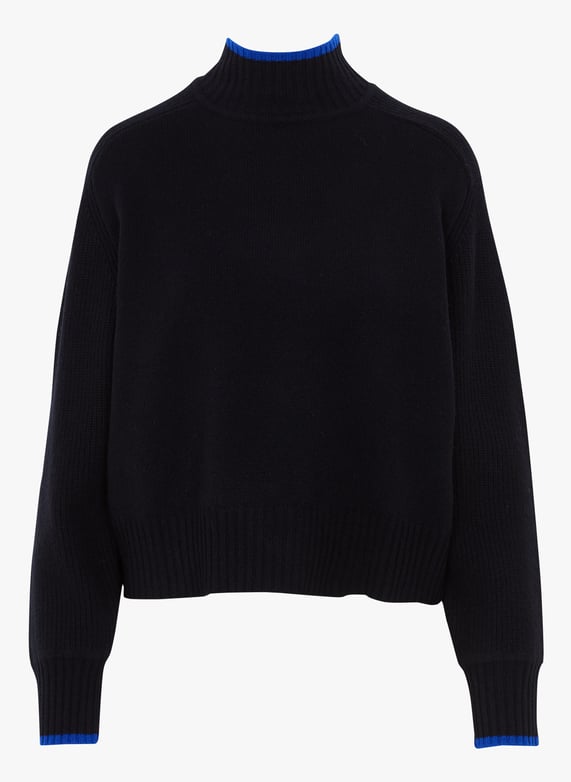 Pull ras du cou oversize en laine légère originale /CT22309 - C.T.plage Pull ras du cou oversize en laine légère originale /CT22309 - C.T.plage