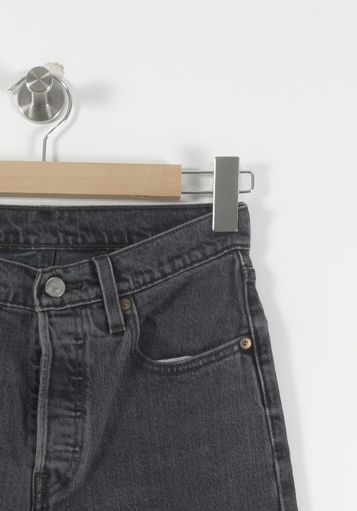 Cropped slim jeans with studs LEVI'S - Seconde main Grey