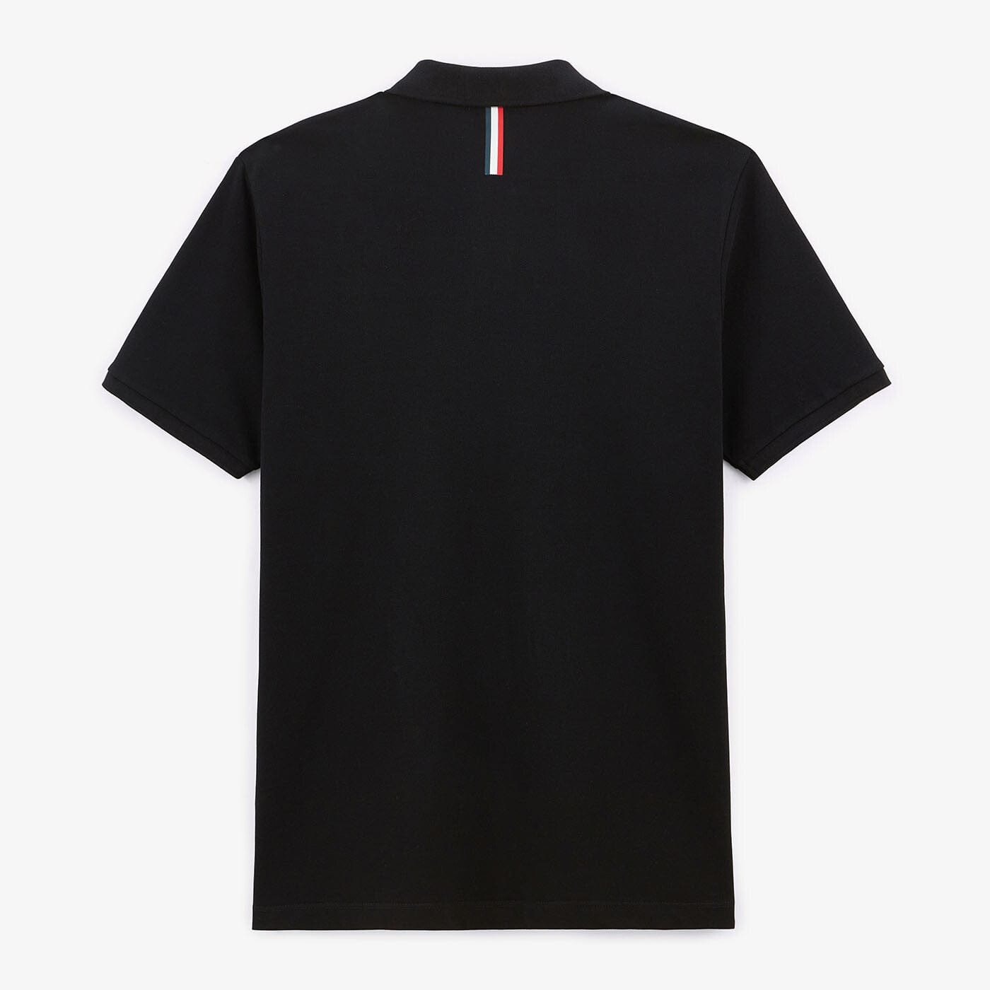 Short-sleeved piqué knit polo SERGE BLANCO Black