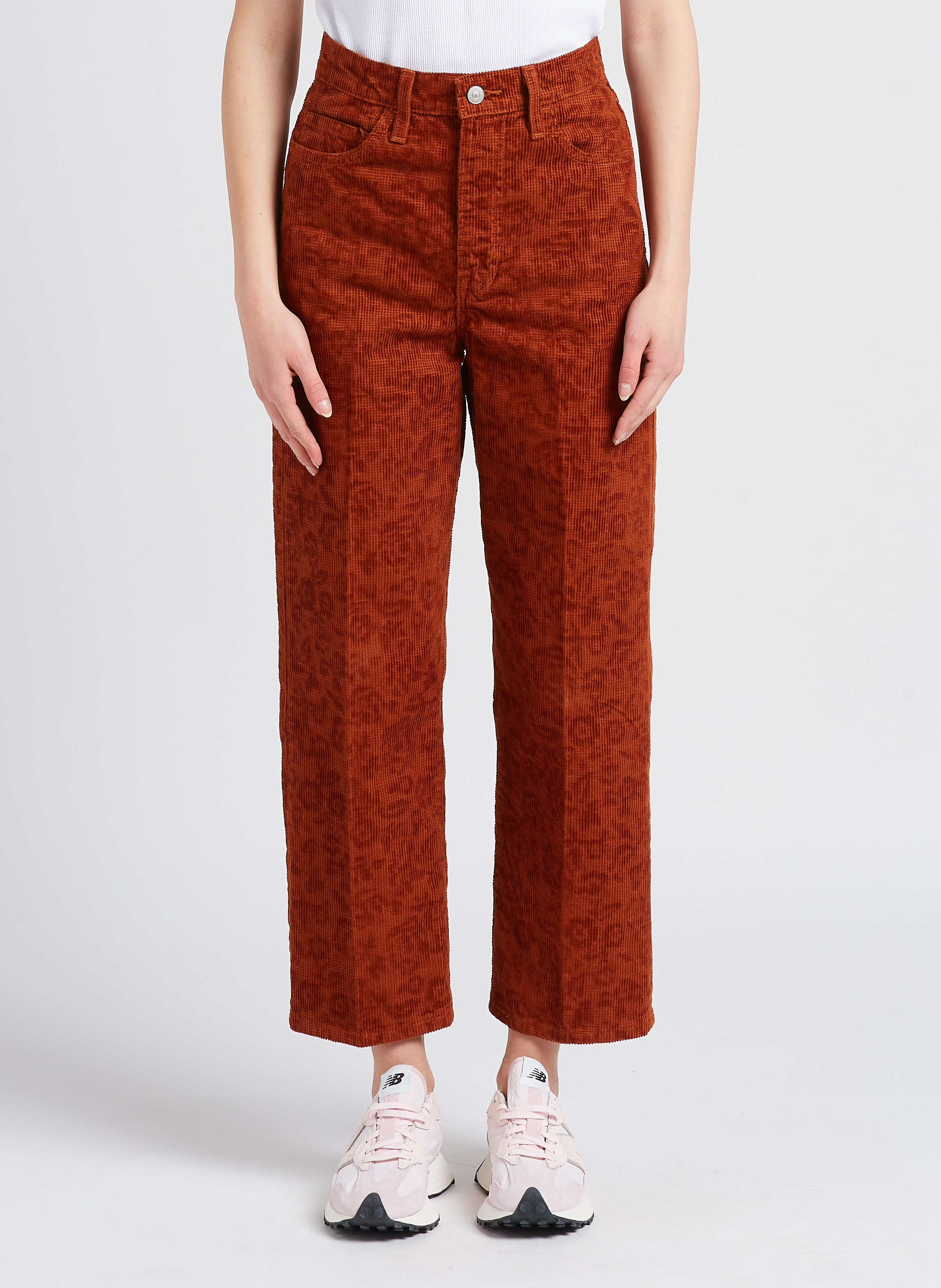 Pantalon droit velours côtelé  LEVI'S Orange