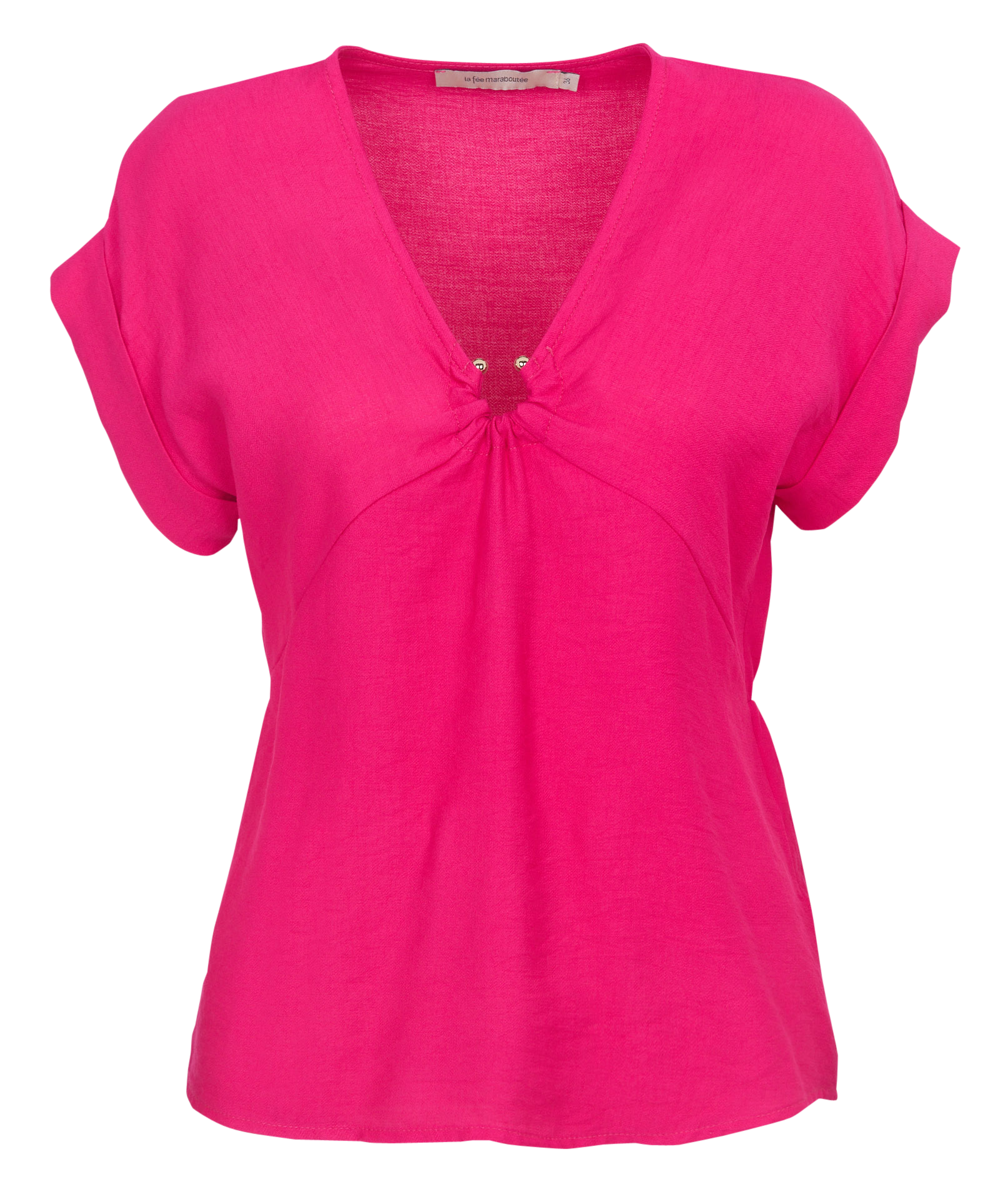 Nauwsluitende top met V-hals LA FEE MARABOUTEE