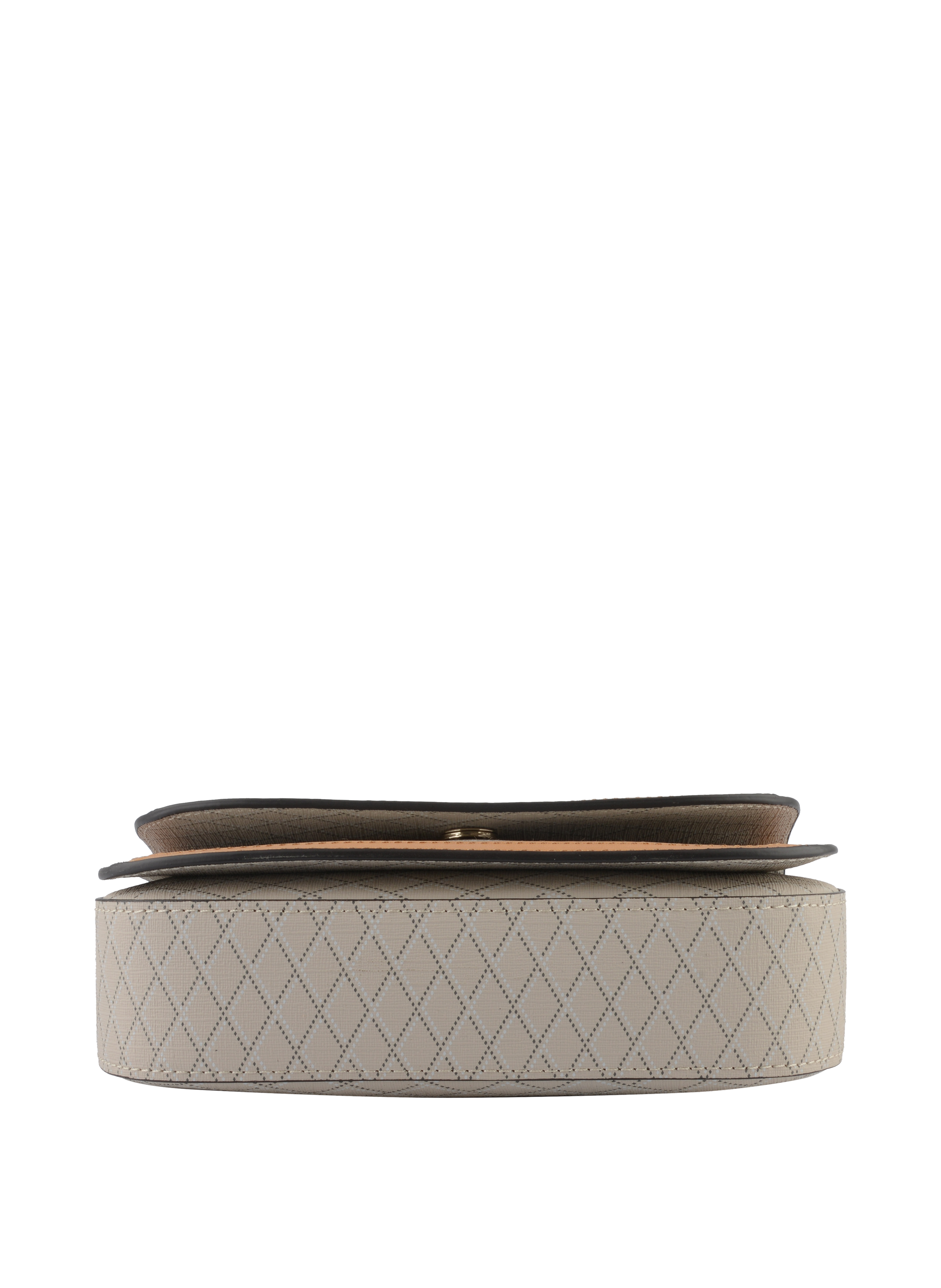 Coated canvas shoulder bag POURCHET Beige