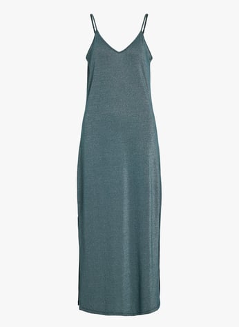 Long v-Neck linen dress Green The new society - Women | Place des Tendances Long v-Neck linen dress Green The new society - Women | Place des Tendances