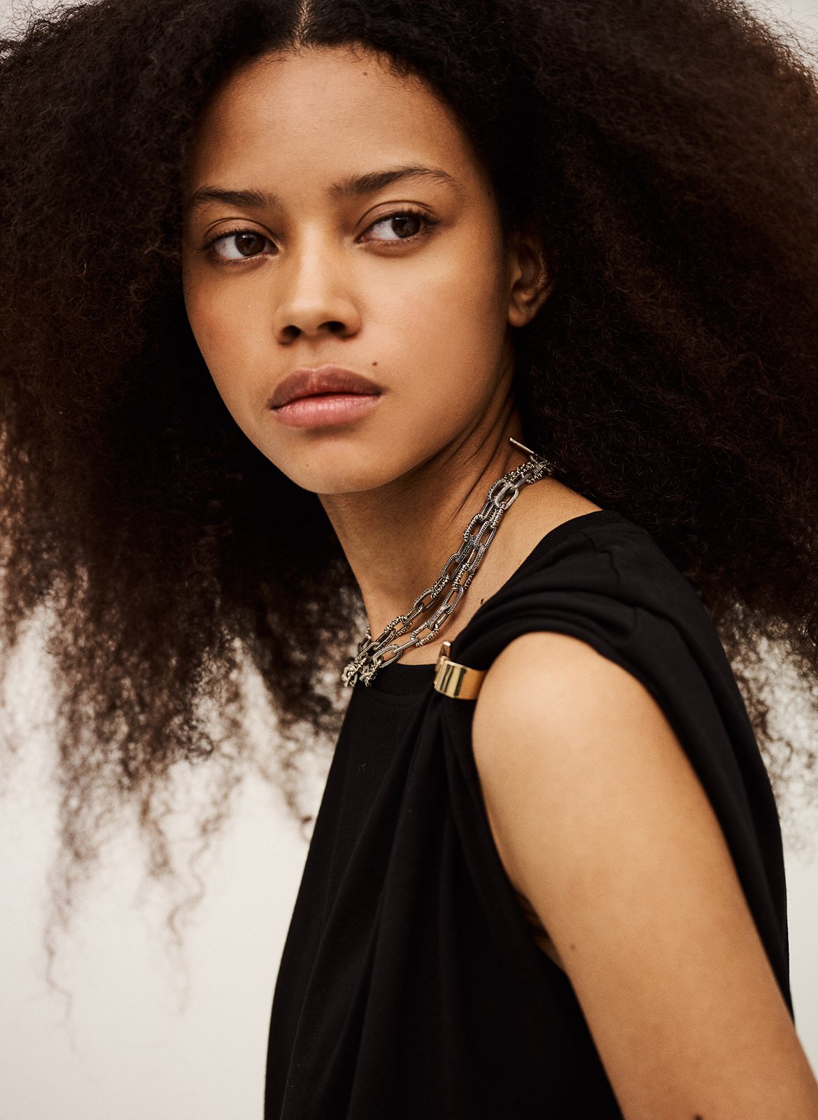 Effen top met lange mouwen en ronde hals BA&SH Zwart