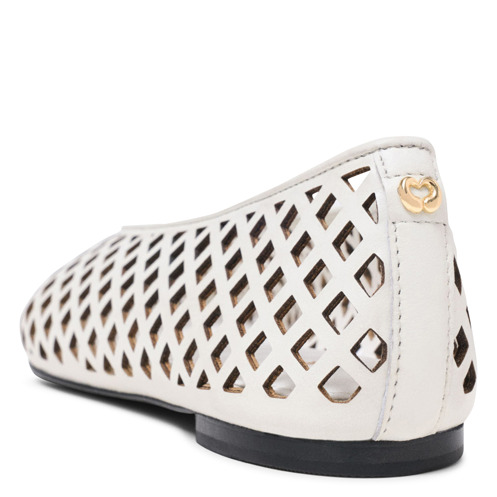 Ballerines en cuir  MAJE Blanc