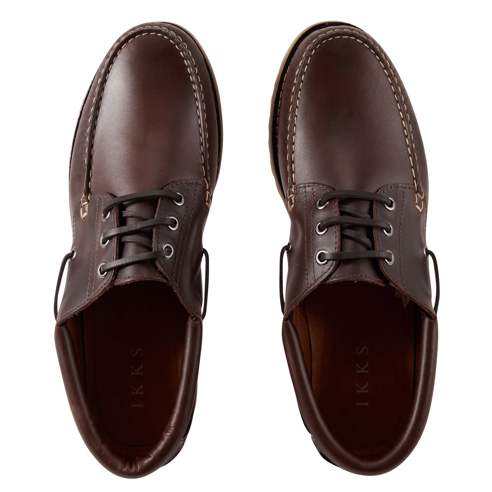 Bootschoenen van leer IKKS Bruin