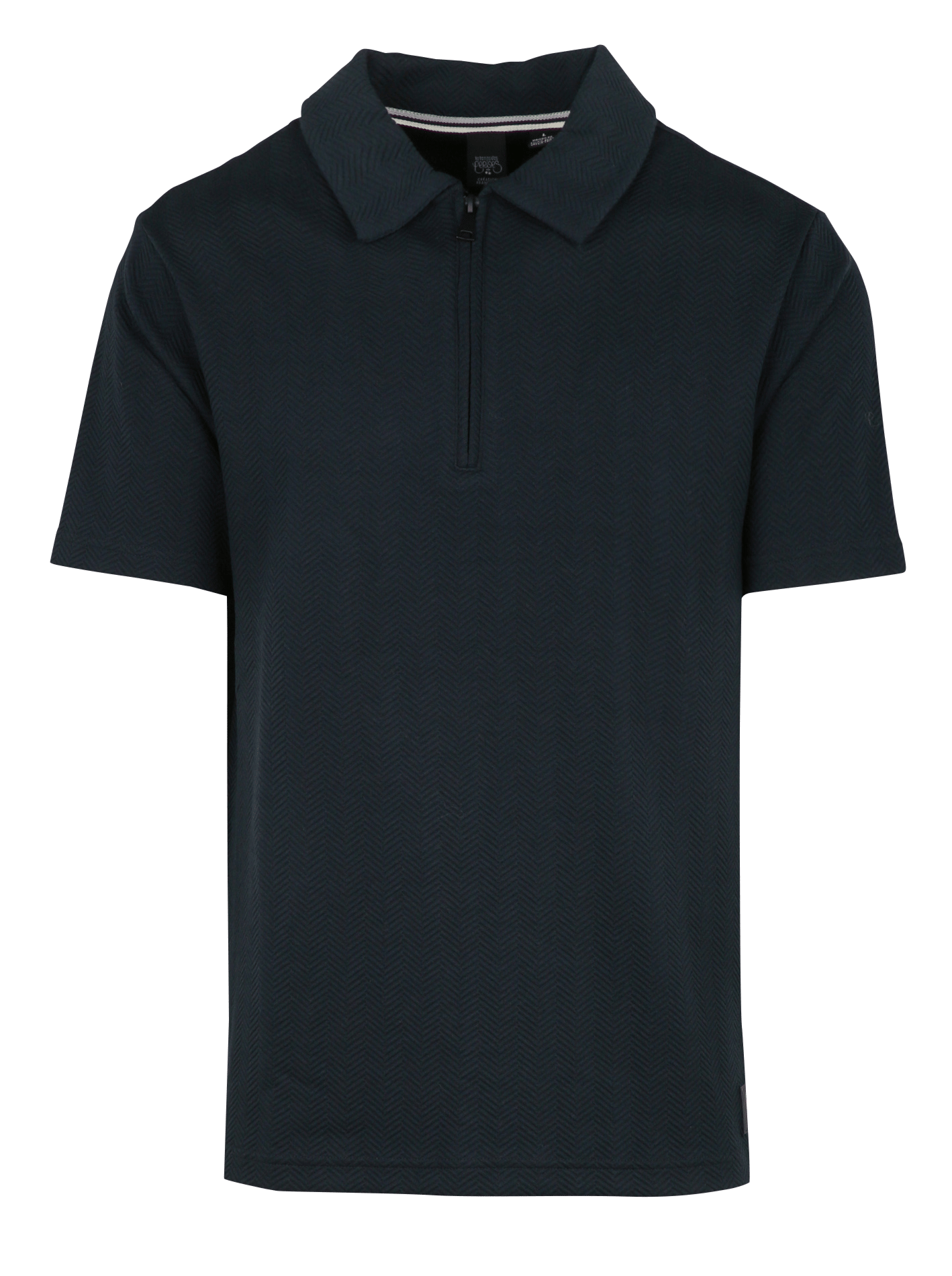 Short-sleeved straight polo shirt LE TEMPS DES CERISES Blue