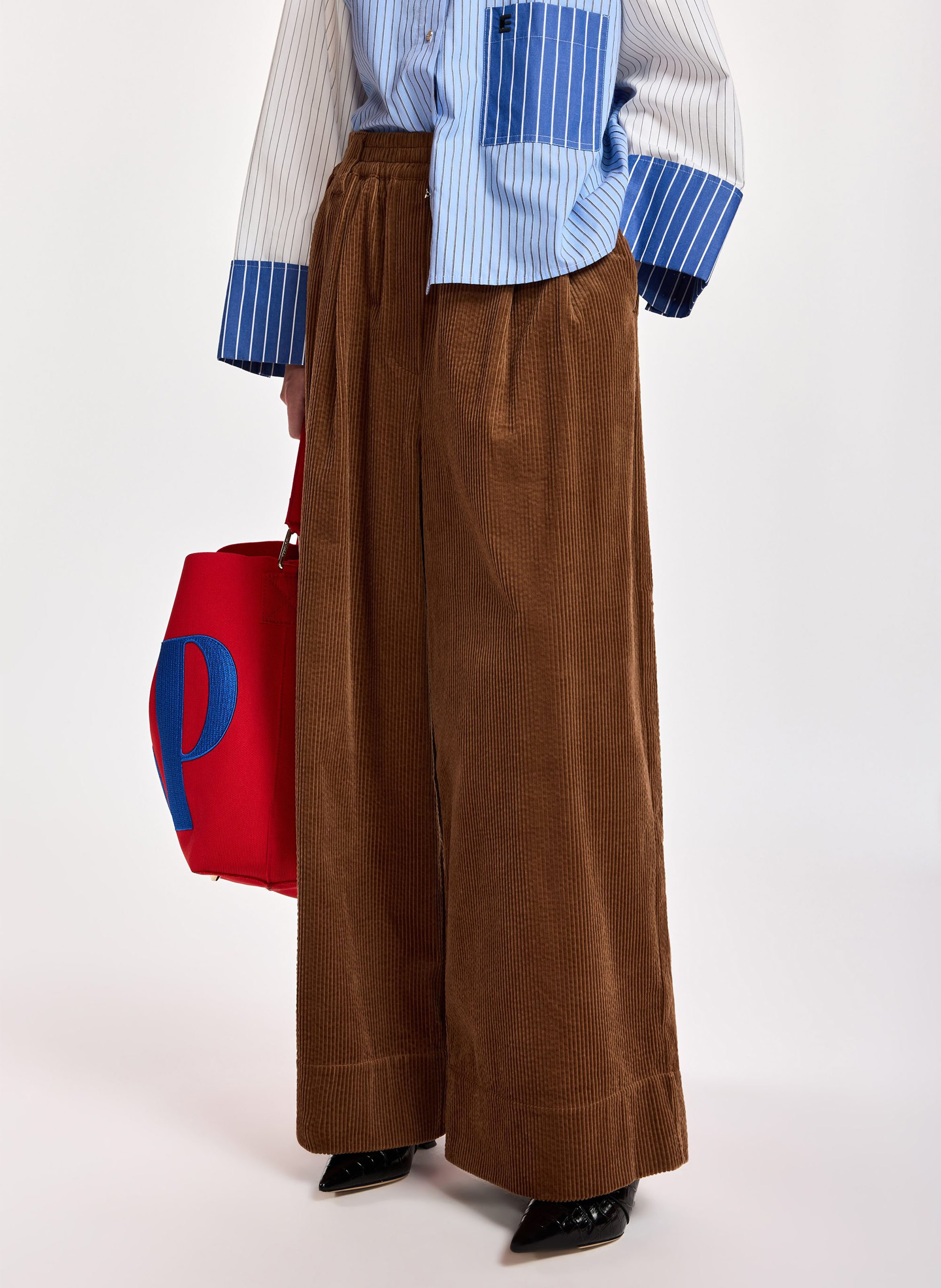 Wijde, katoenen broek ESSENTIEL ANTWERP