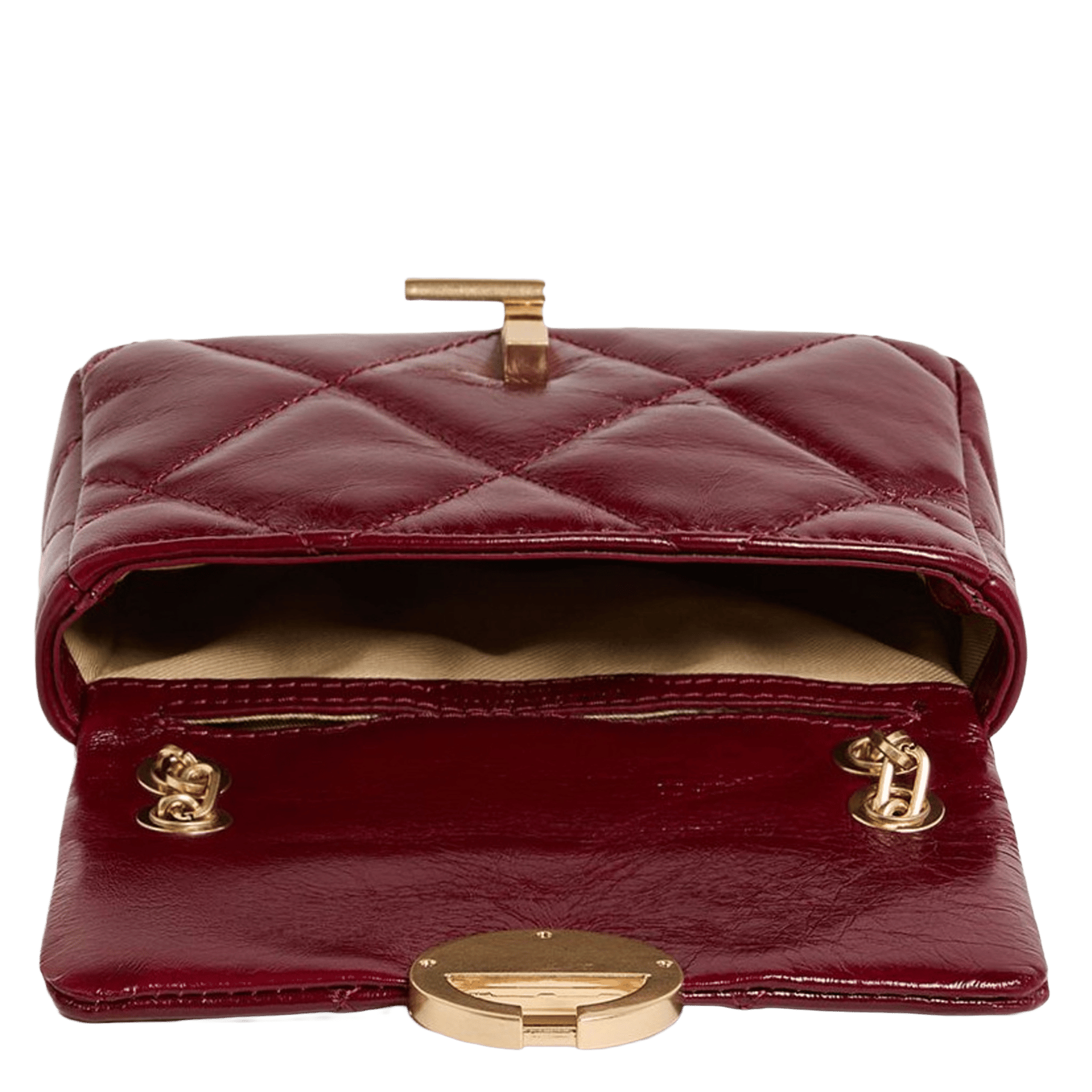 Sac bandoulière matelassé en cuir | Rouge VANESSA BRUNO Femme