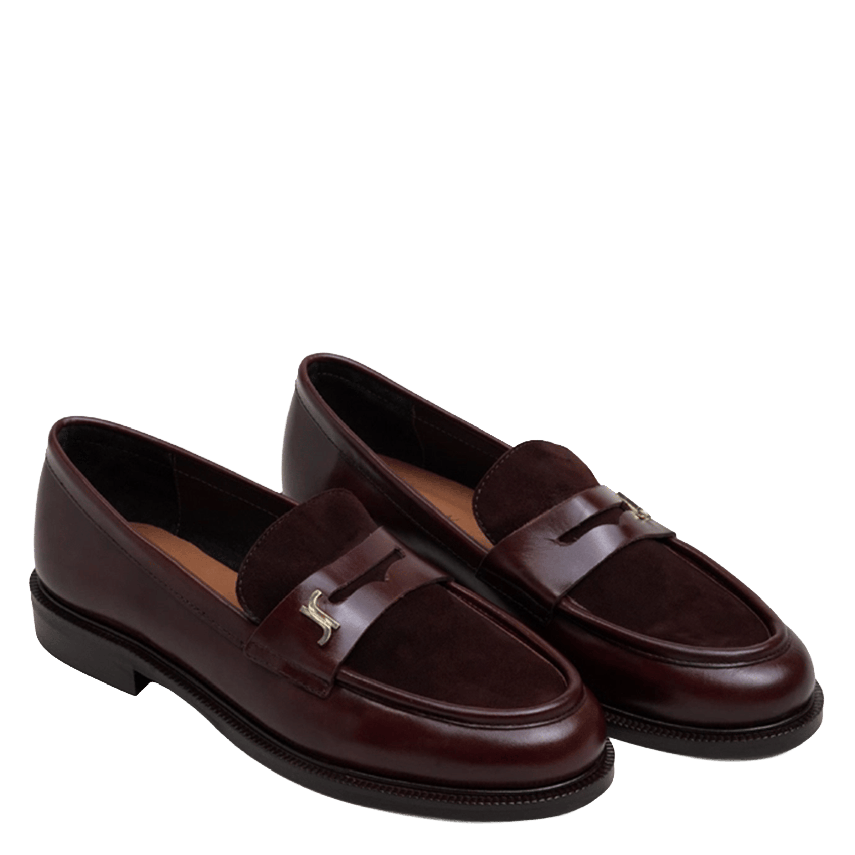 Mocassins en cuir JONAK Marron