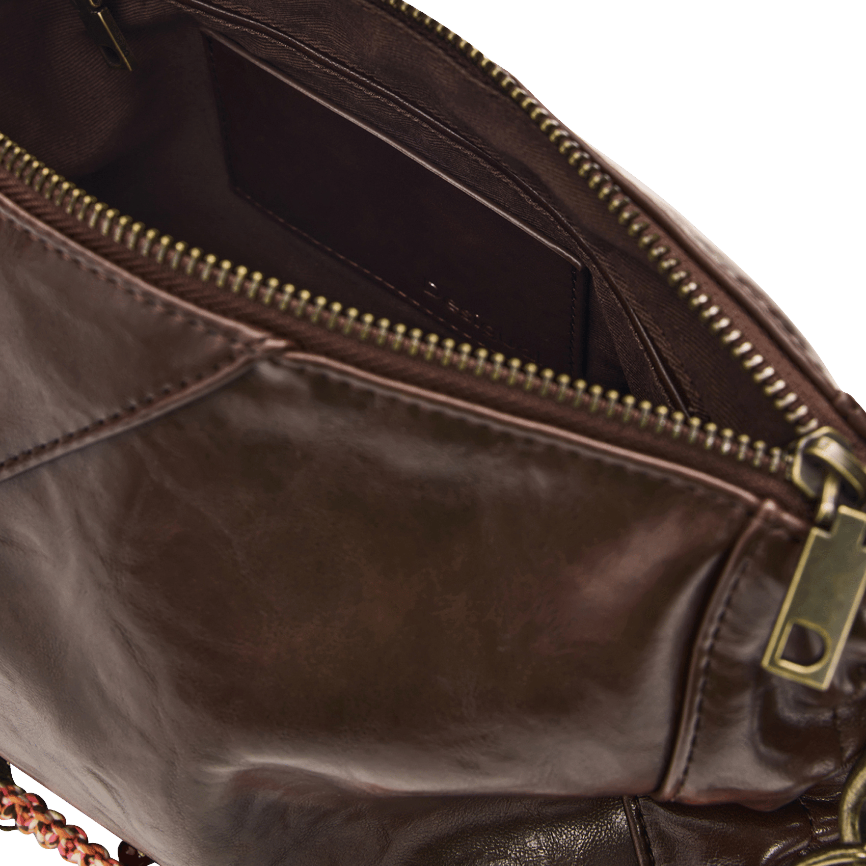 Leather-look shoulder bag DESIGUAL Brown