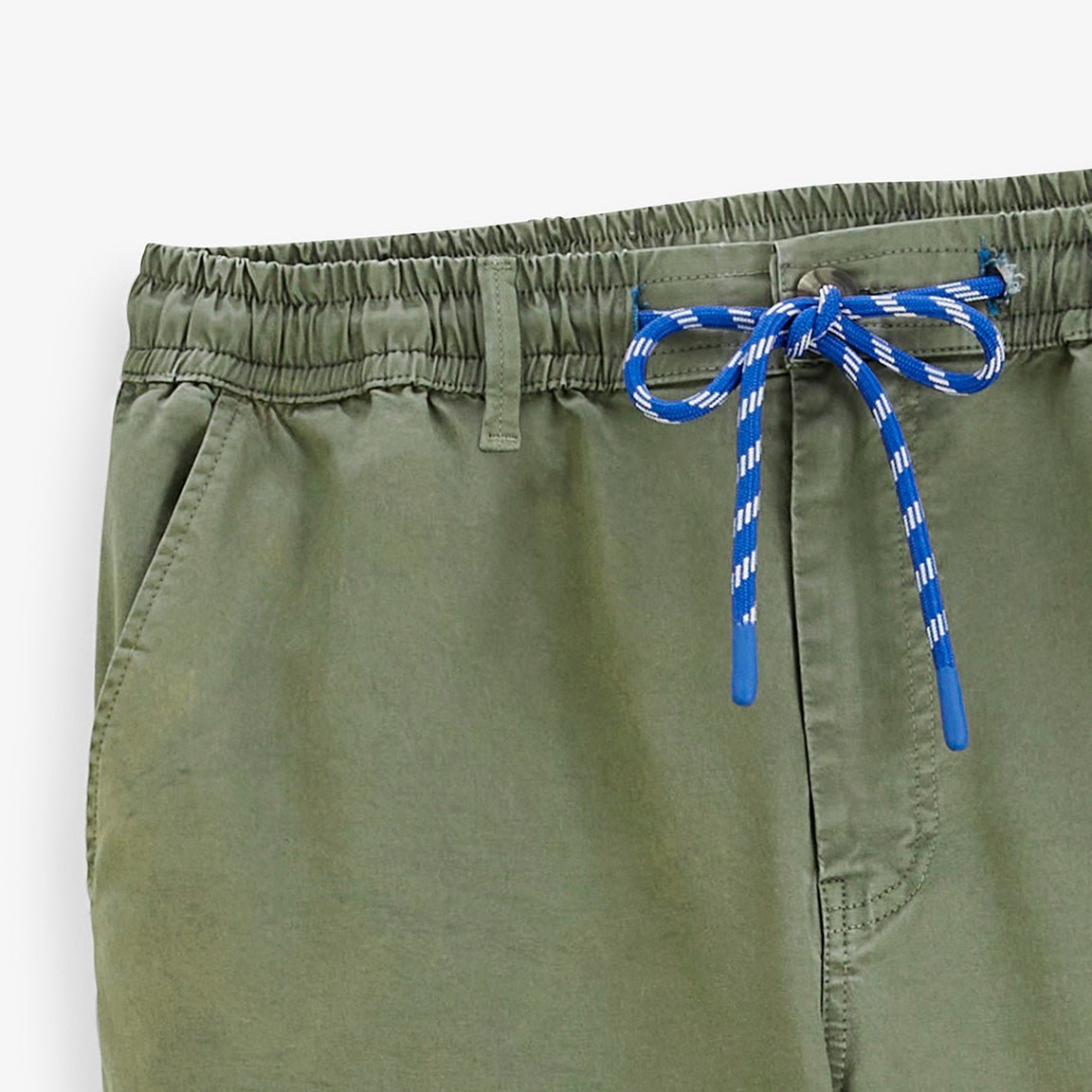 Pants 558 in military green stretch cotton with elasticated waist sbplay SERGE BLANCO Grey