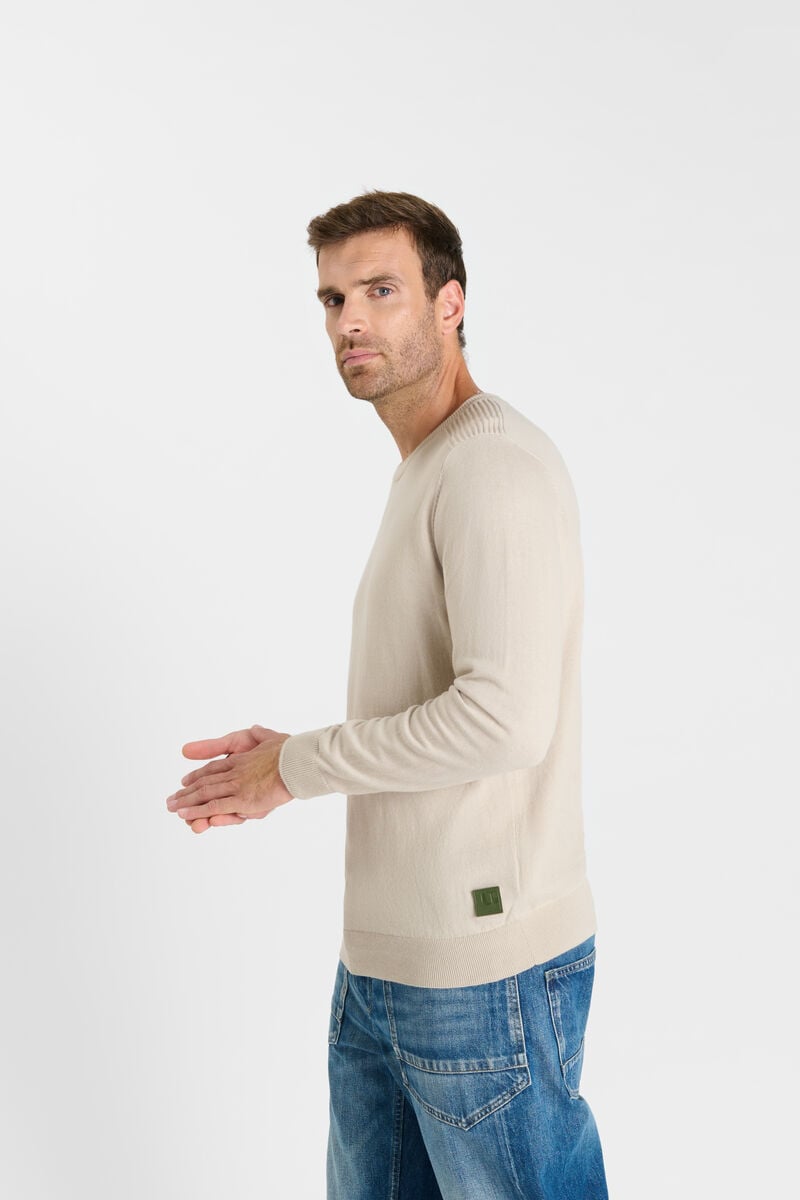 Round-neck sweater LE TEMPS DES CERISES Beige