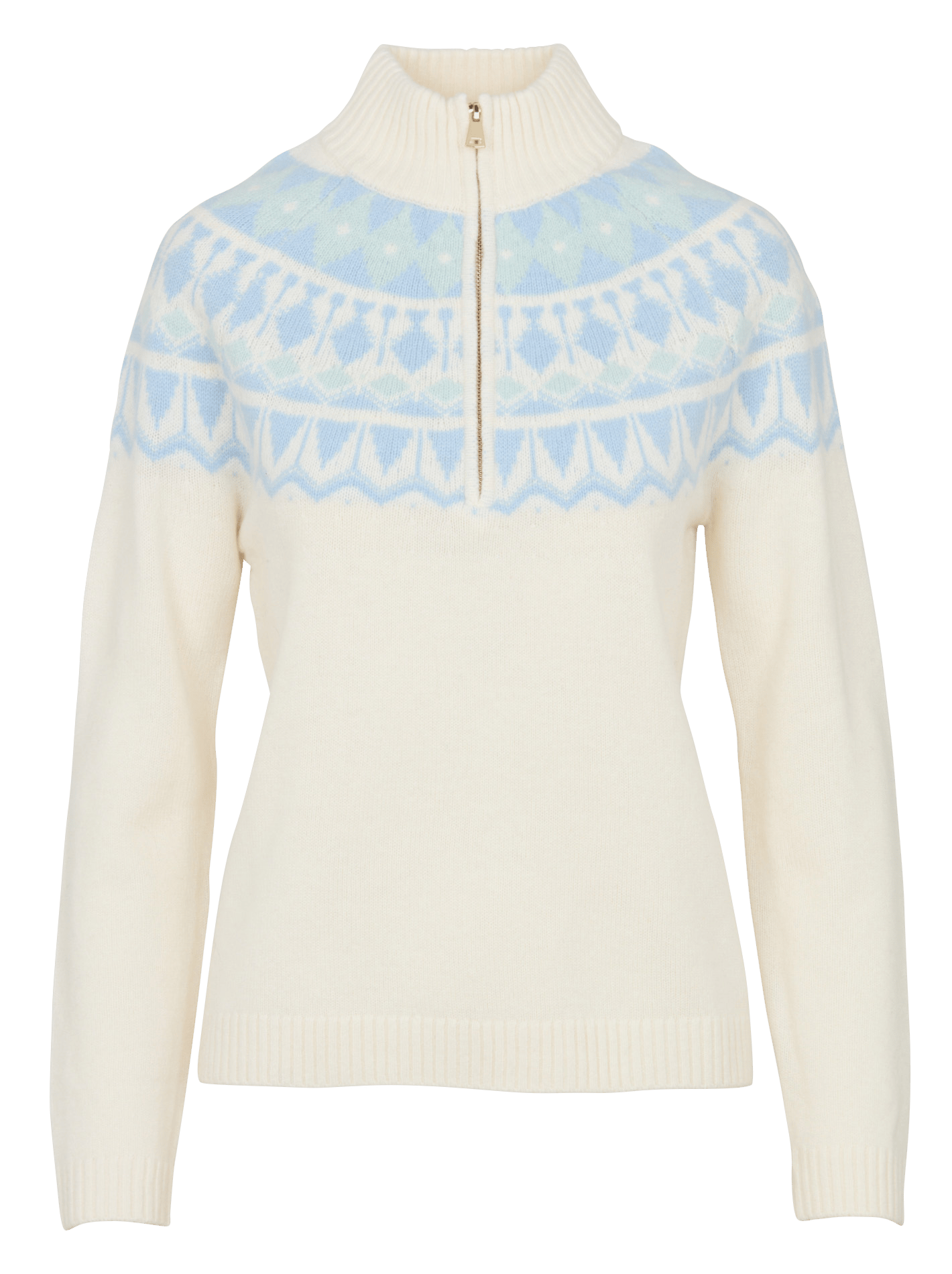 Straight high-neck wool sweater SUD EXPRESS White
