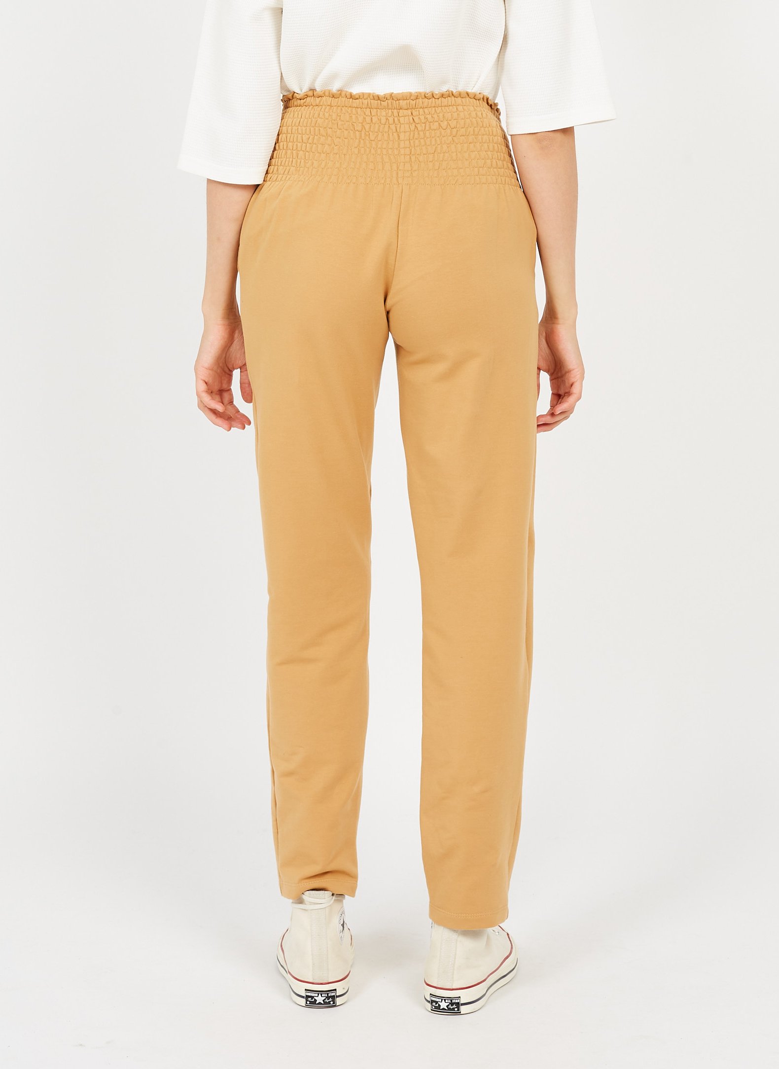 Straight-cut maternity pants POLINA Brown