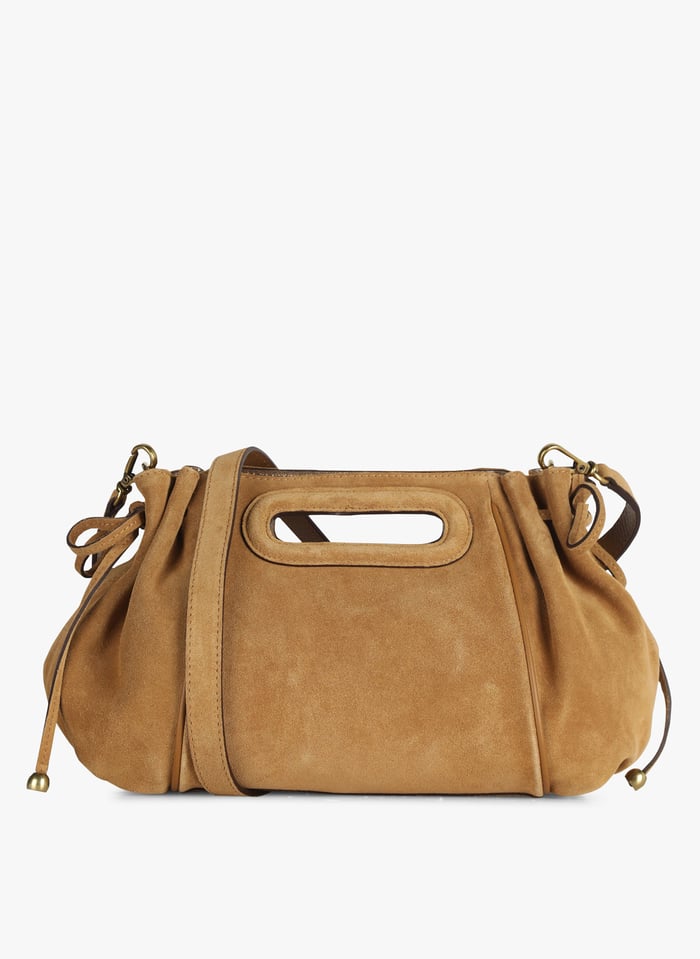GERARD DAREL MINI DANY Beige Suede shoulder bag