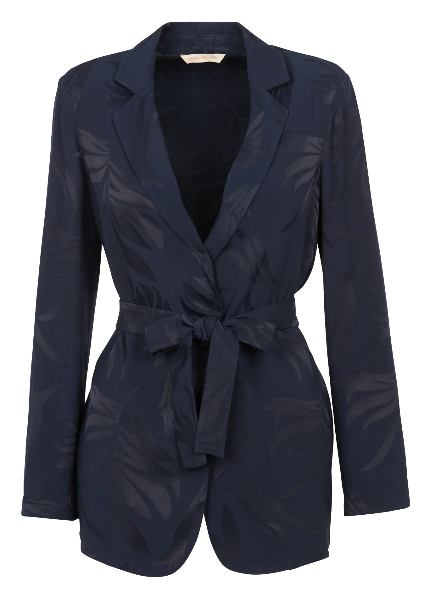 Jacquard jacket with tailored collar PENNYBLACK Blue