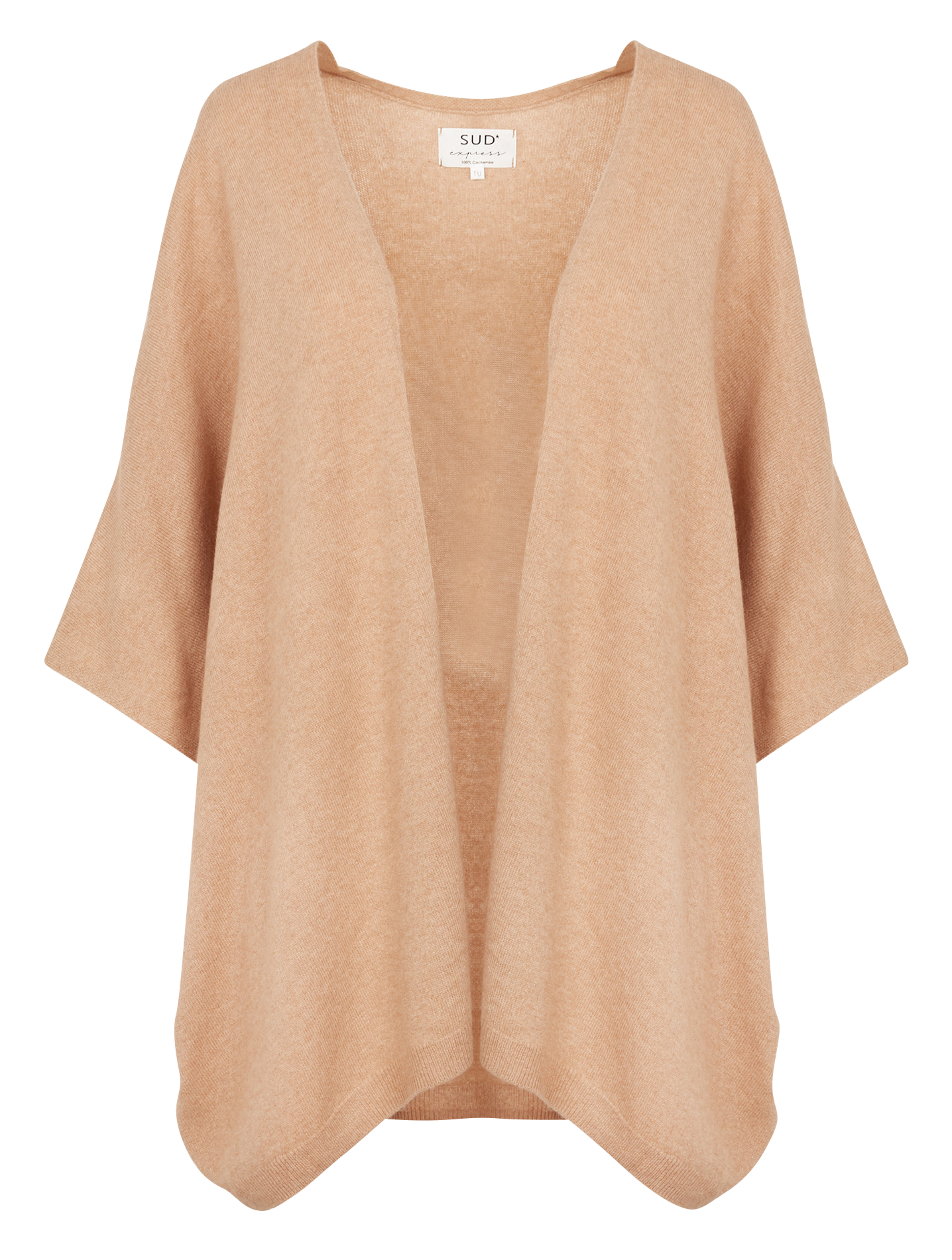 Poncho en cachemire SUD EXPRESS Beige