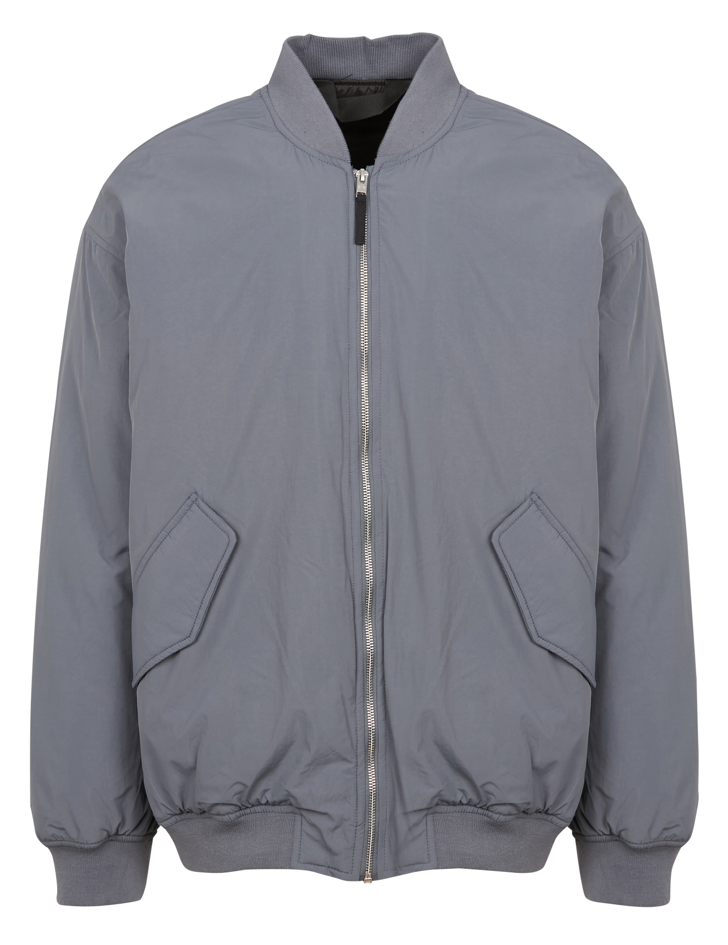 High-neck jacket MINIMUM Silver