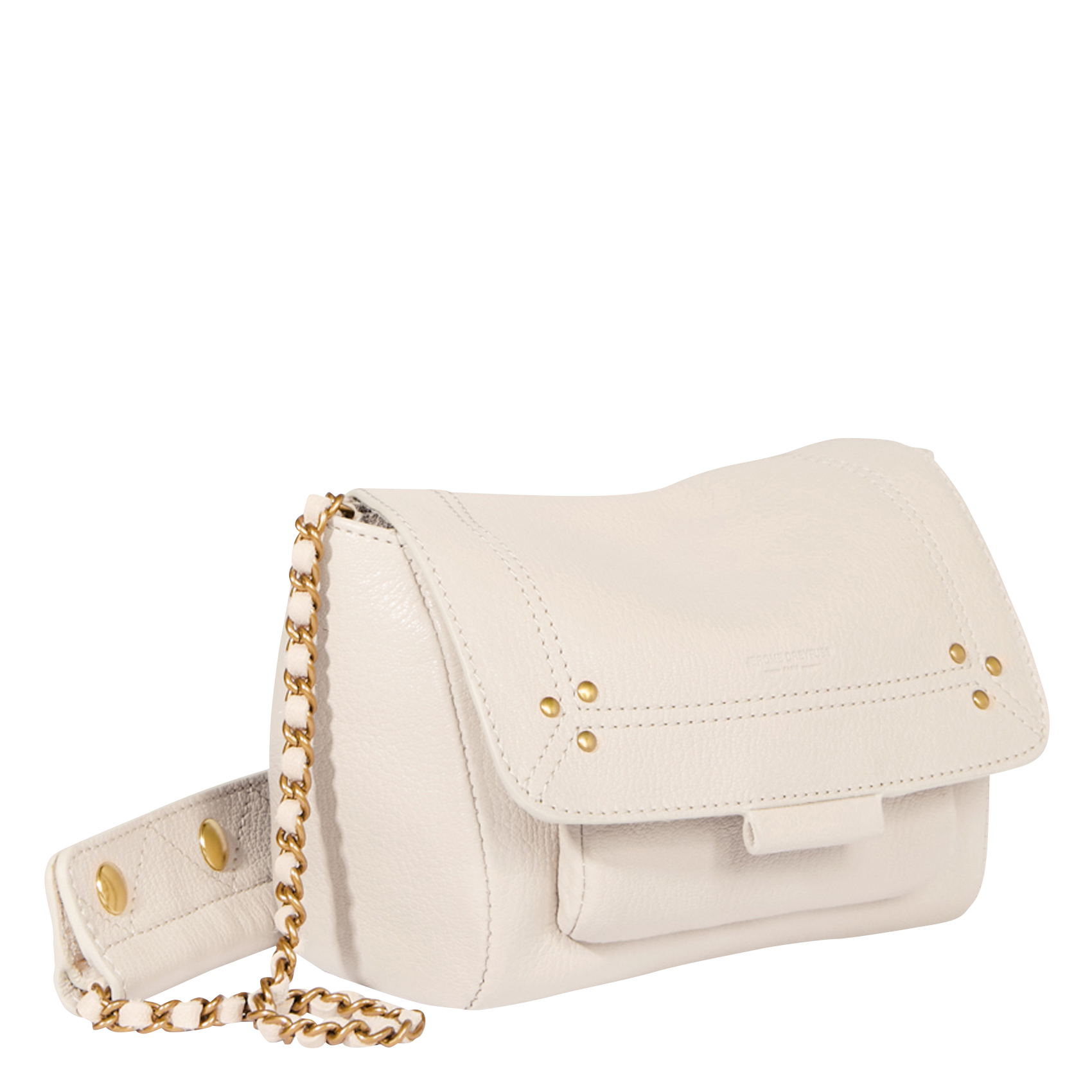 Mini sac bandoulière en cuir  JEROME DREYFUSS Beige