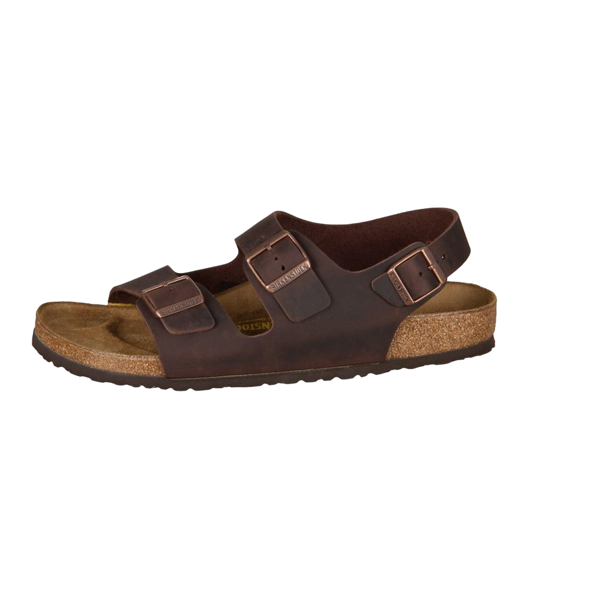 Faux leather sandals BIRKENSTOCK Brown